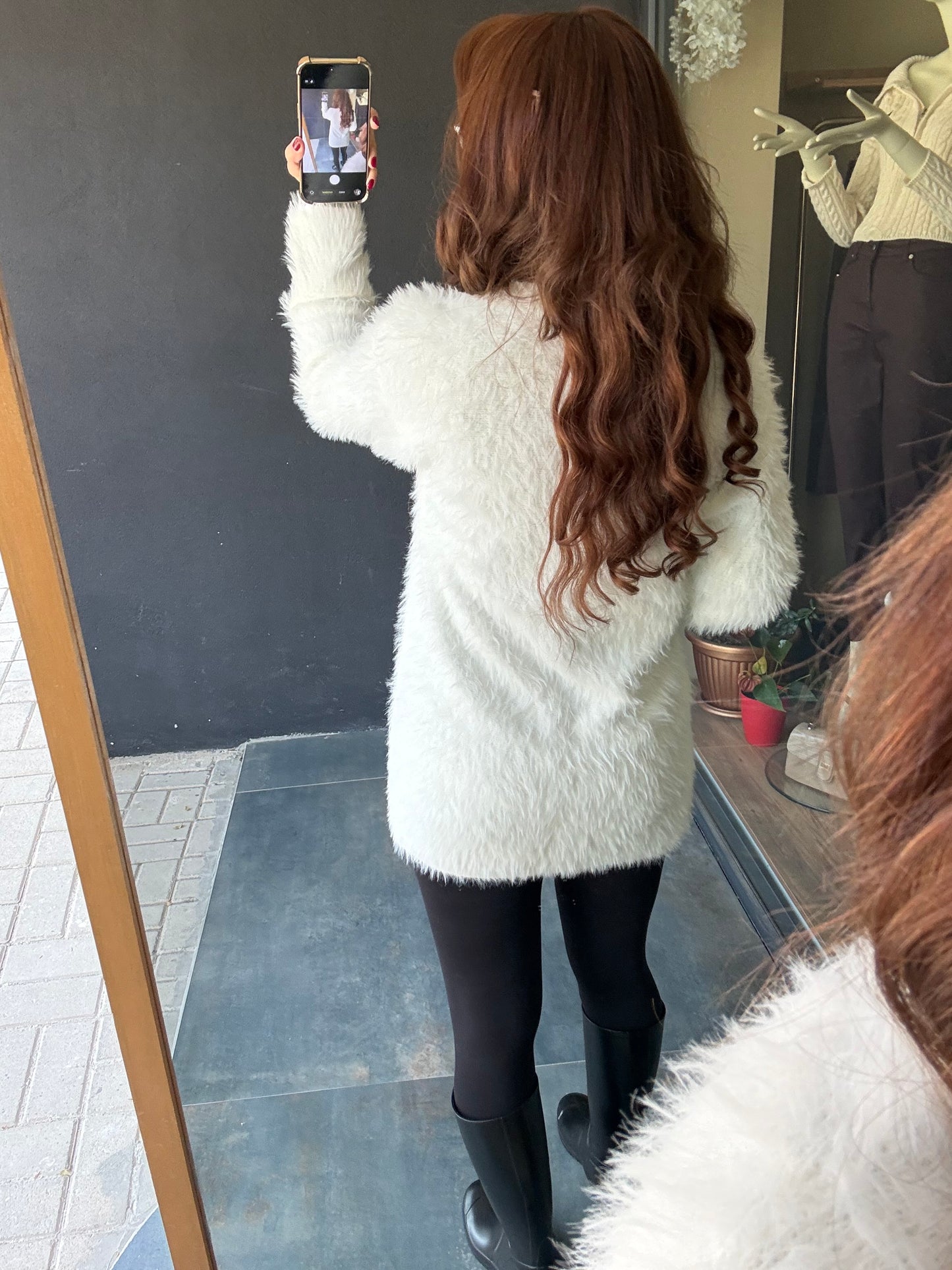 Wouy Beyaz Yumoş Hırka