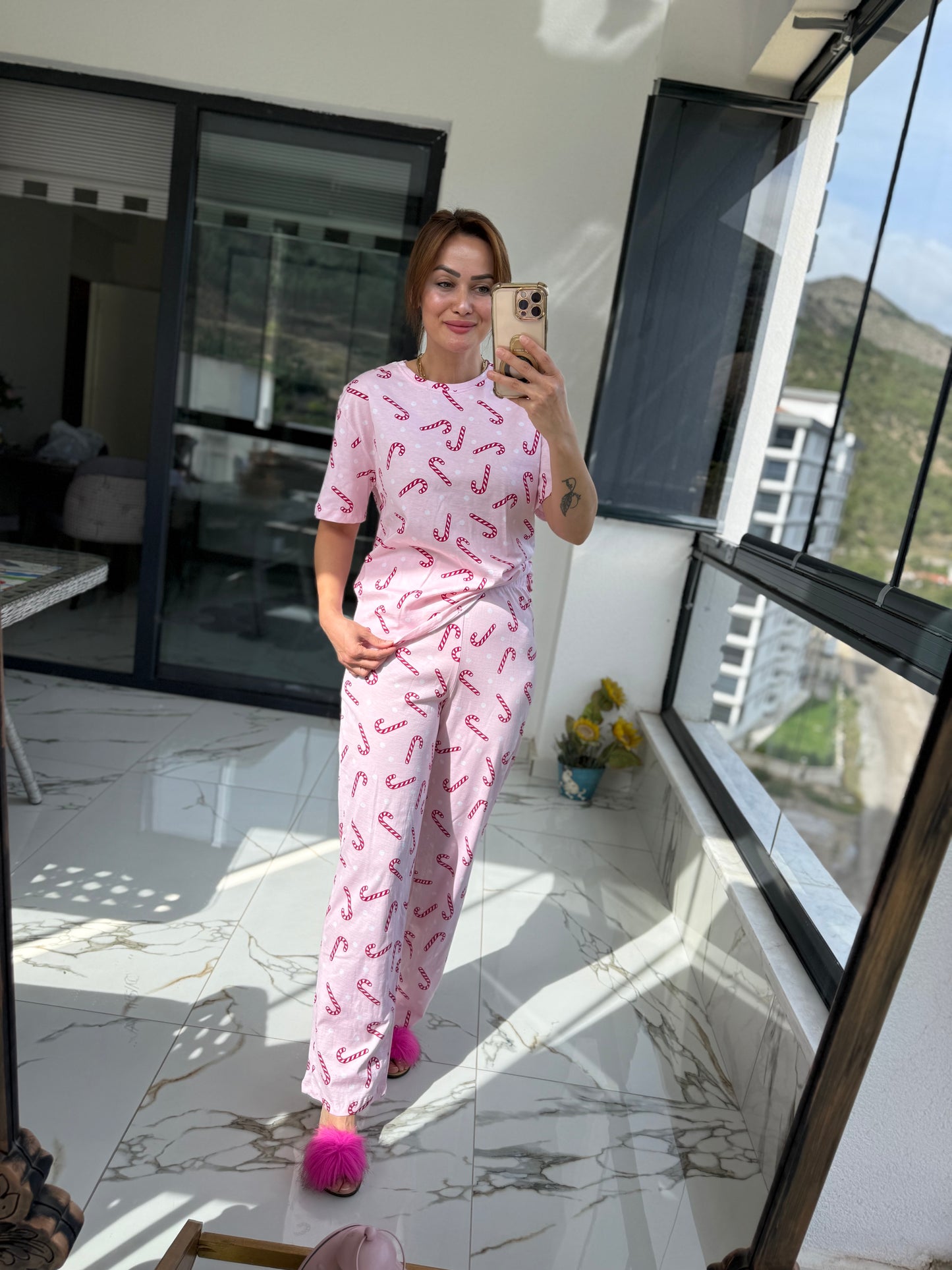 Hanteks Kısa Kol Pijama Takımı 8