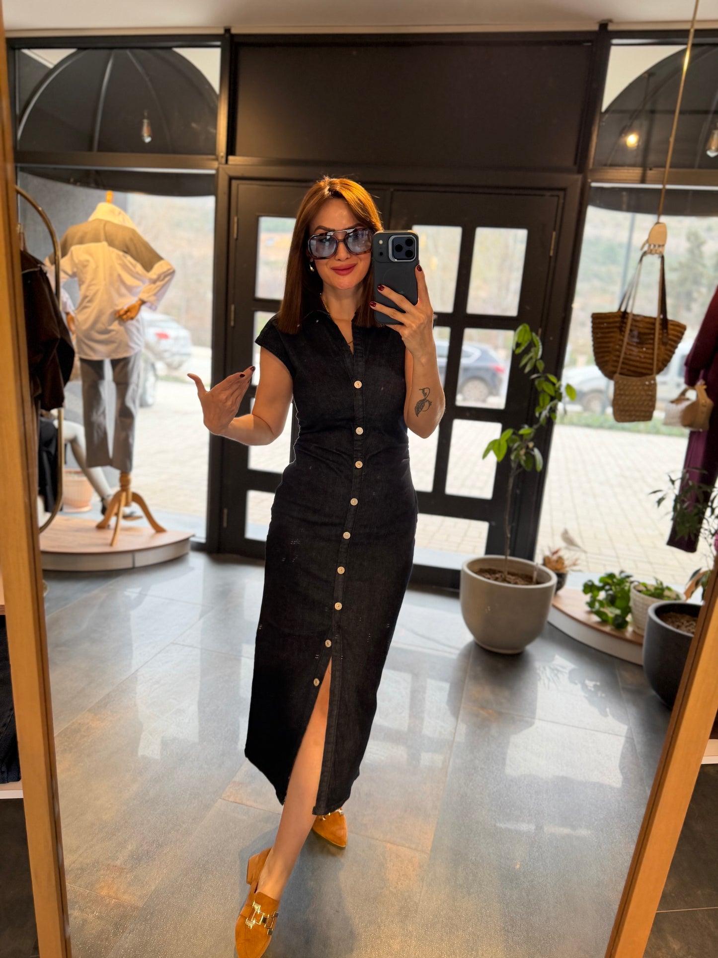 Yukigo Lacivert Jean Elbise