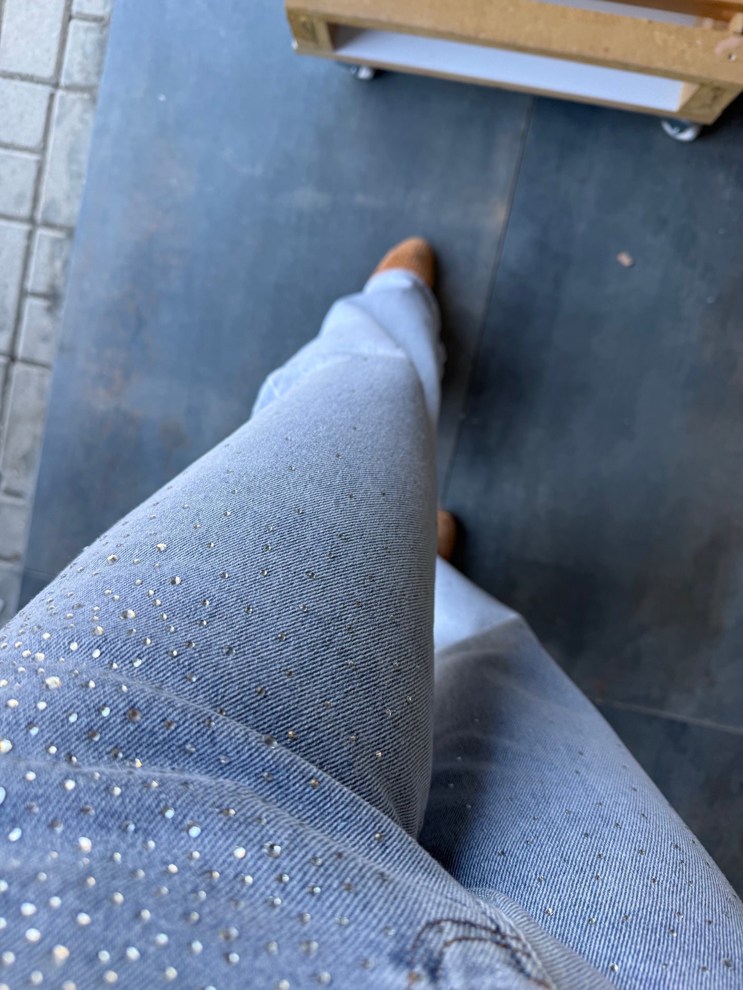 Xlove Boru Paça Taşlı New Jean