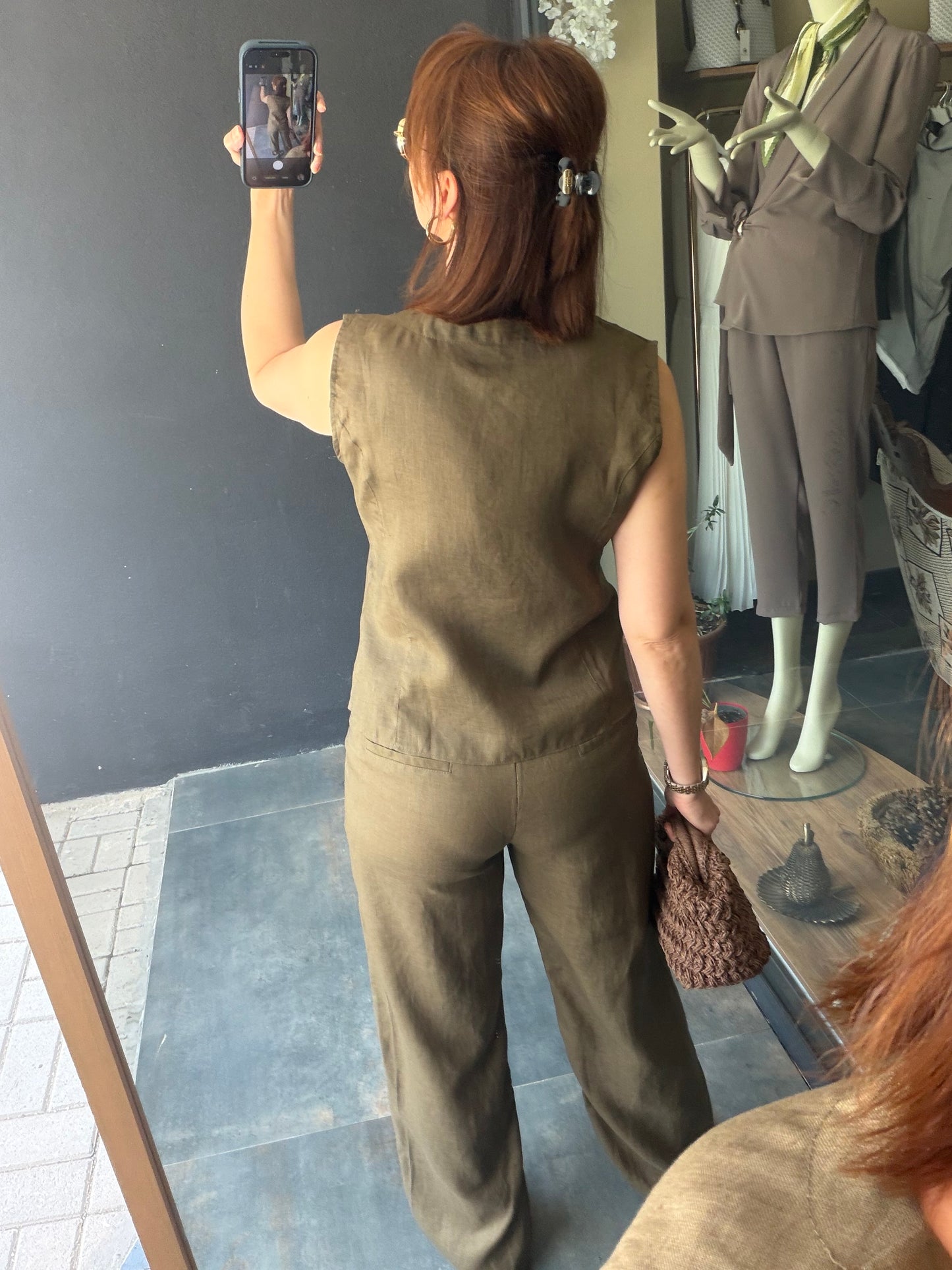 Haki Premium Keten İkili Takım