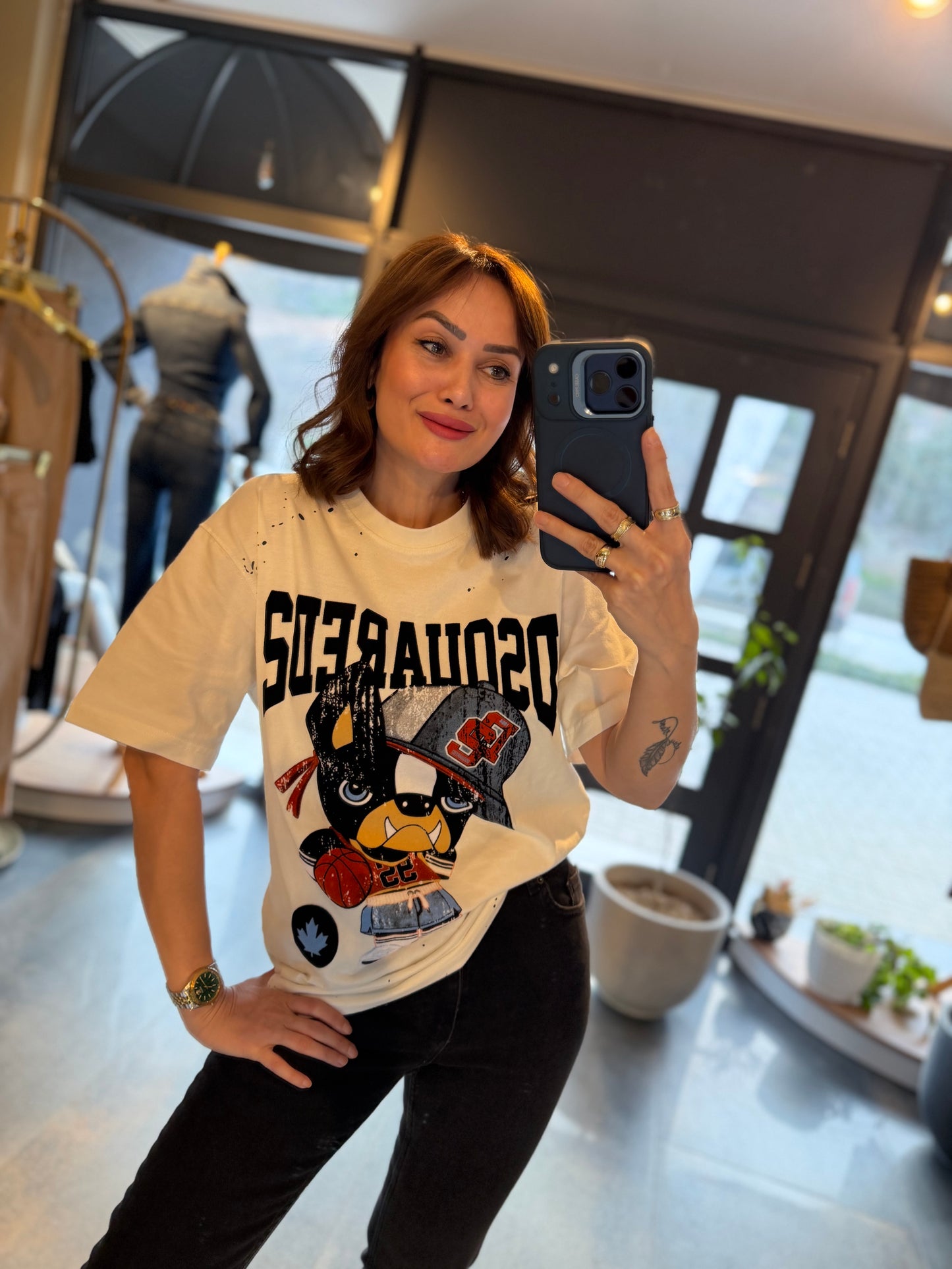 Ayhans Beyaz Unisex Pamuk T-Shirt