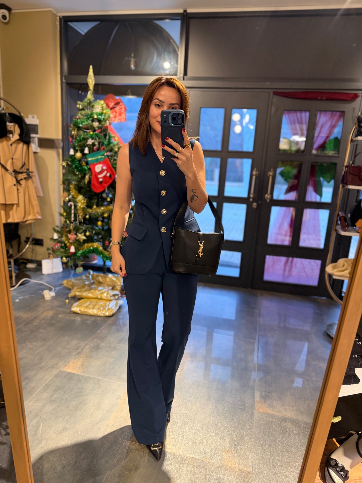 Lingo Lacivert Yelek & Pantolon Takım