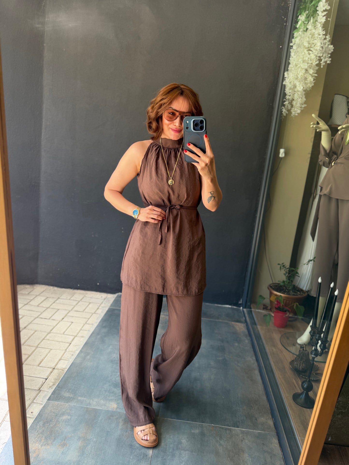 Jasmin Kahve Tensel Takım