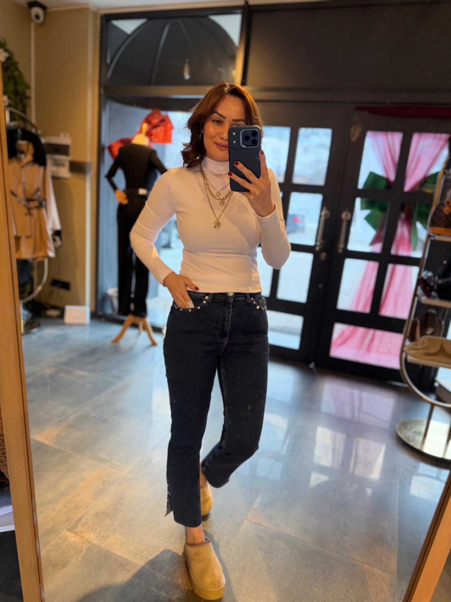 Mysecret Beyaz Yarım Balıkçı Body