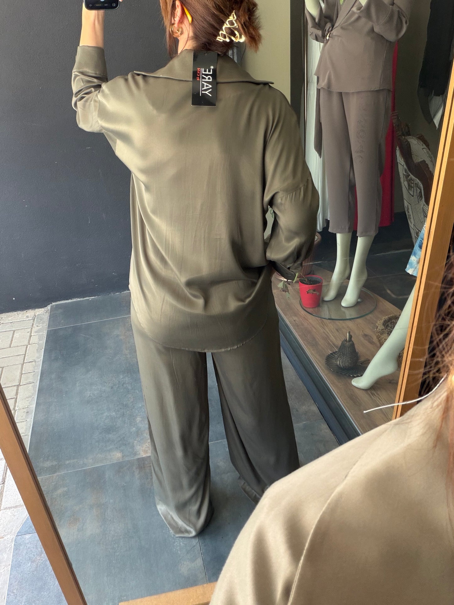 Haki Saten Premium Takım
