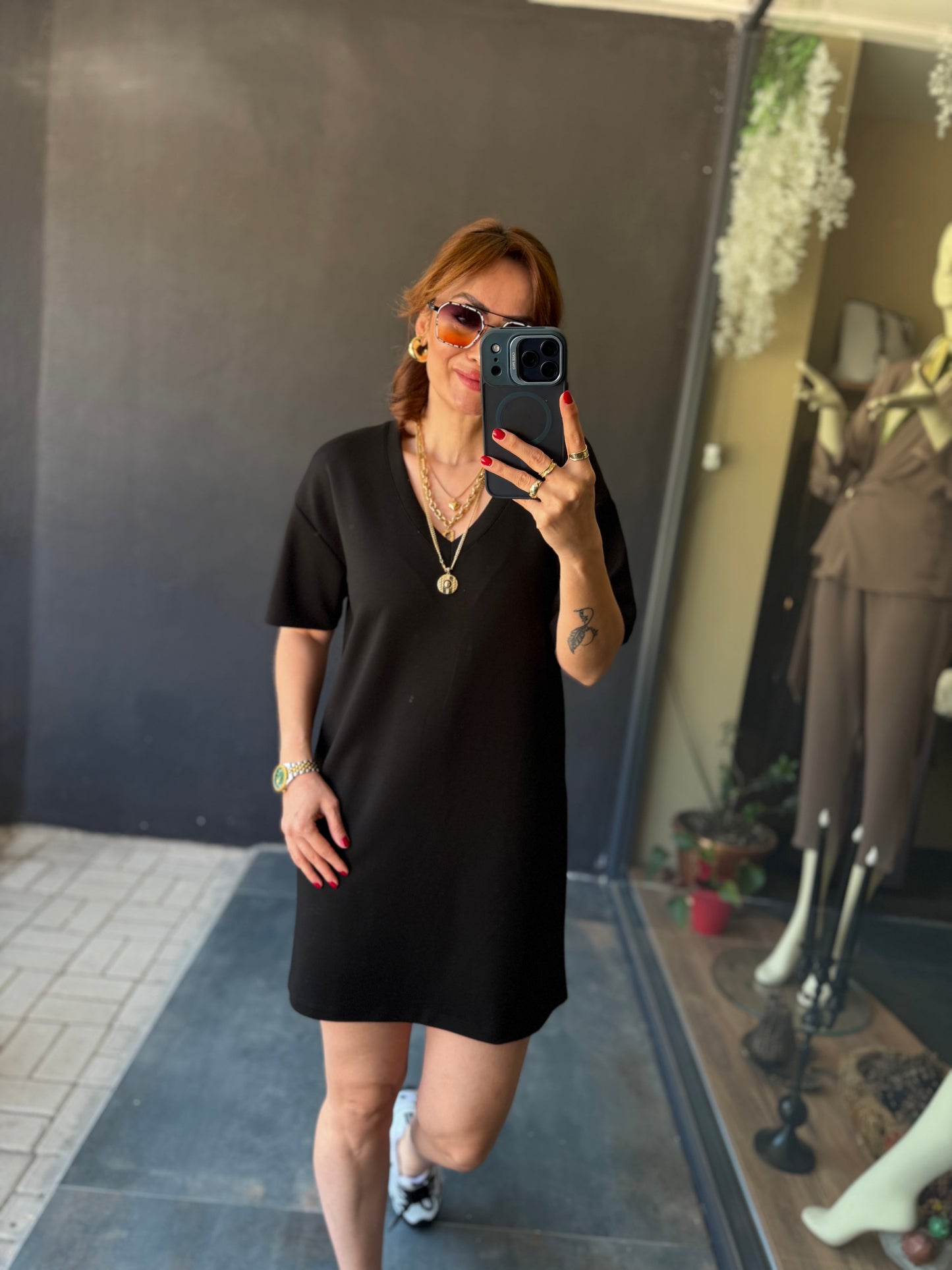 Wear Siyah Basic Elbise