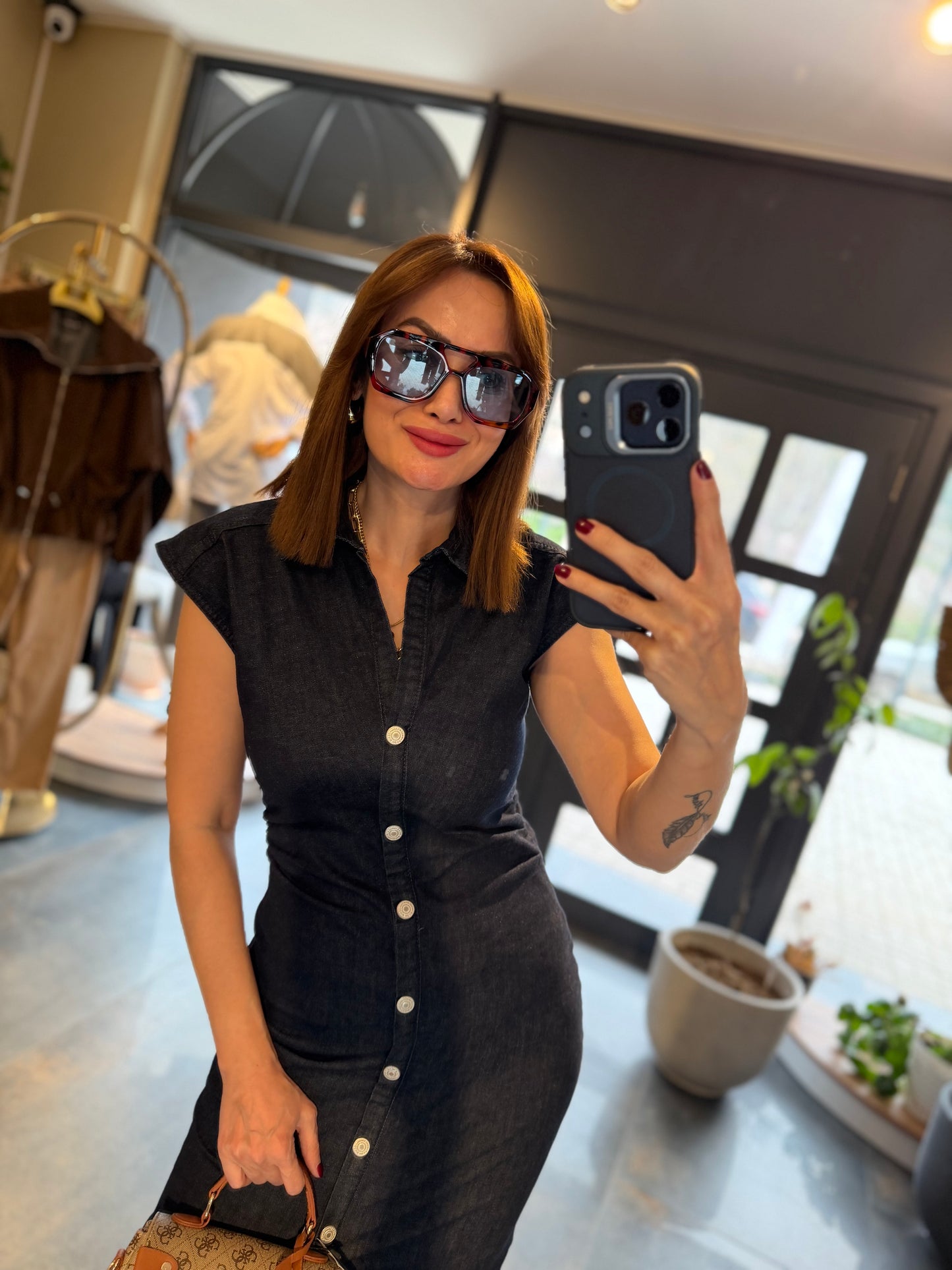 Yukigo Lacivert Jean Elbise