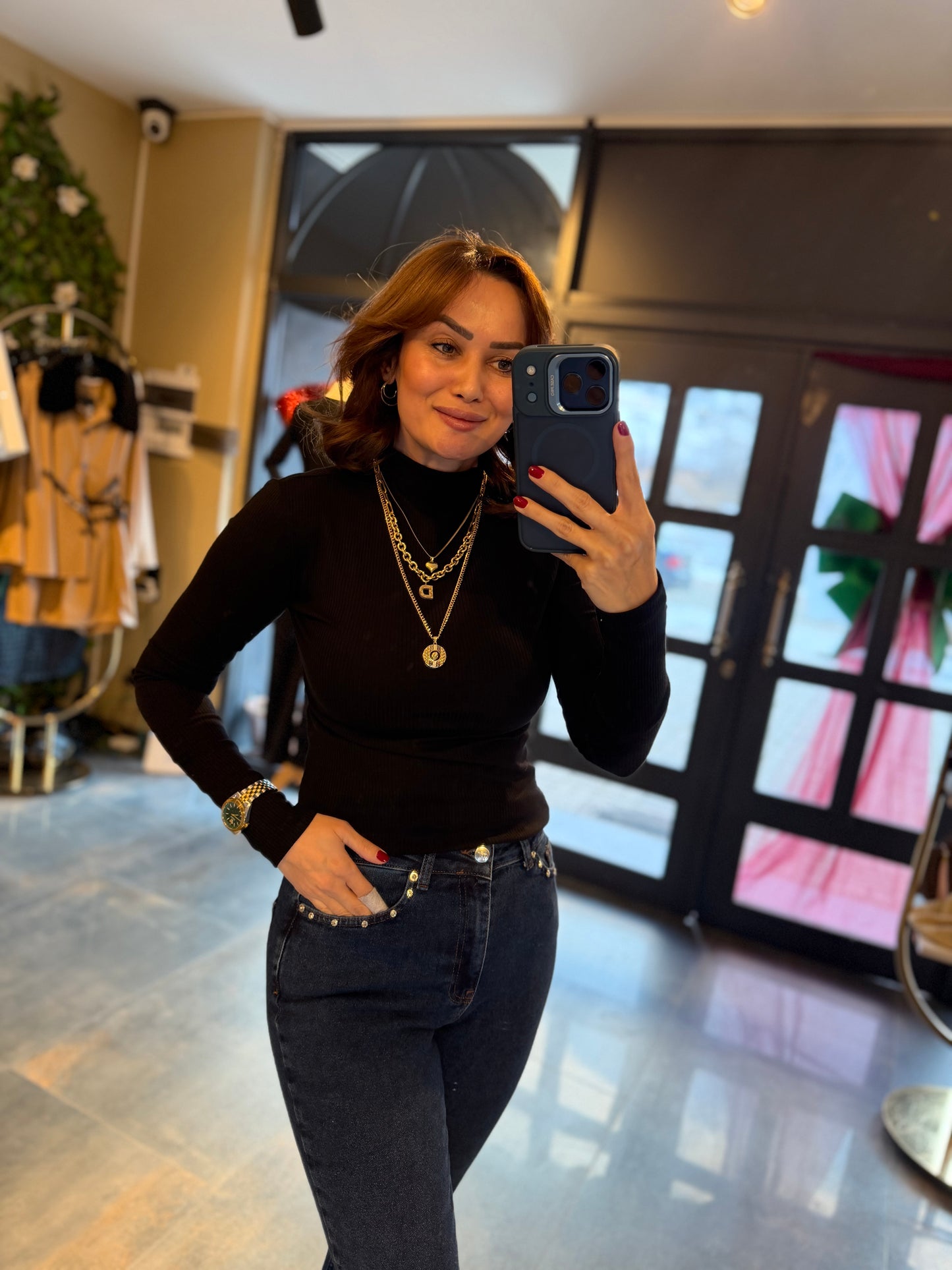 Mysecret Siyah Yarım Balıkçı Body