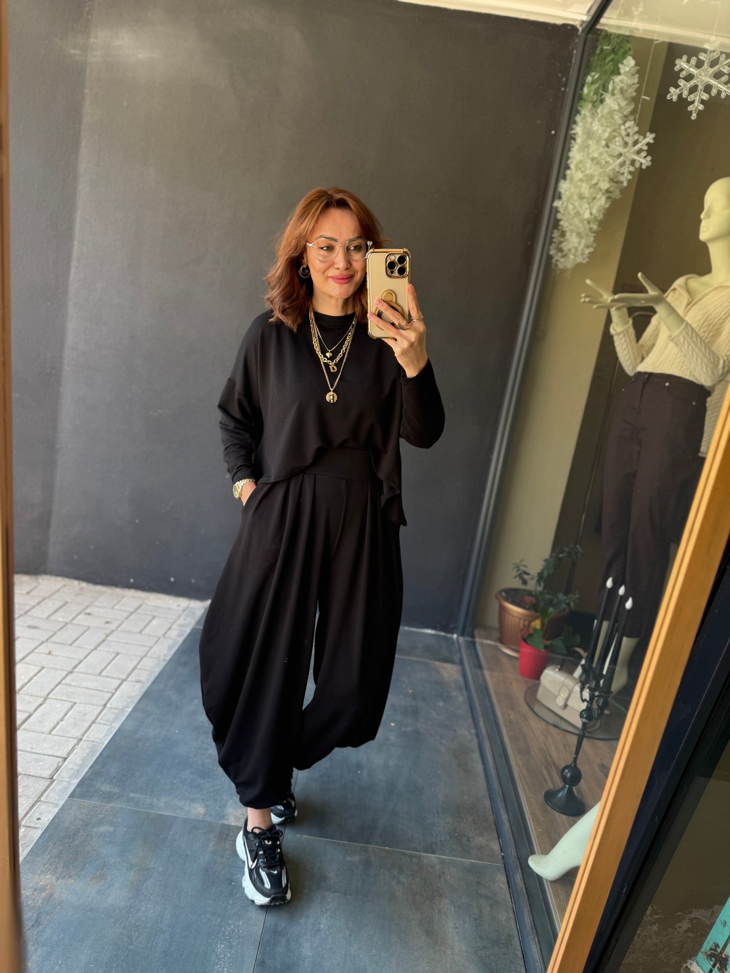 Modal Siyah Harem Takım