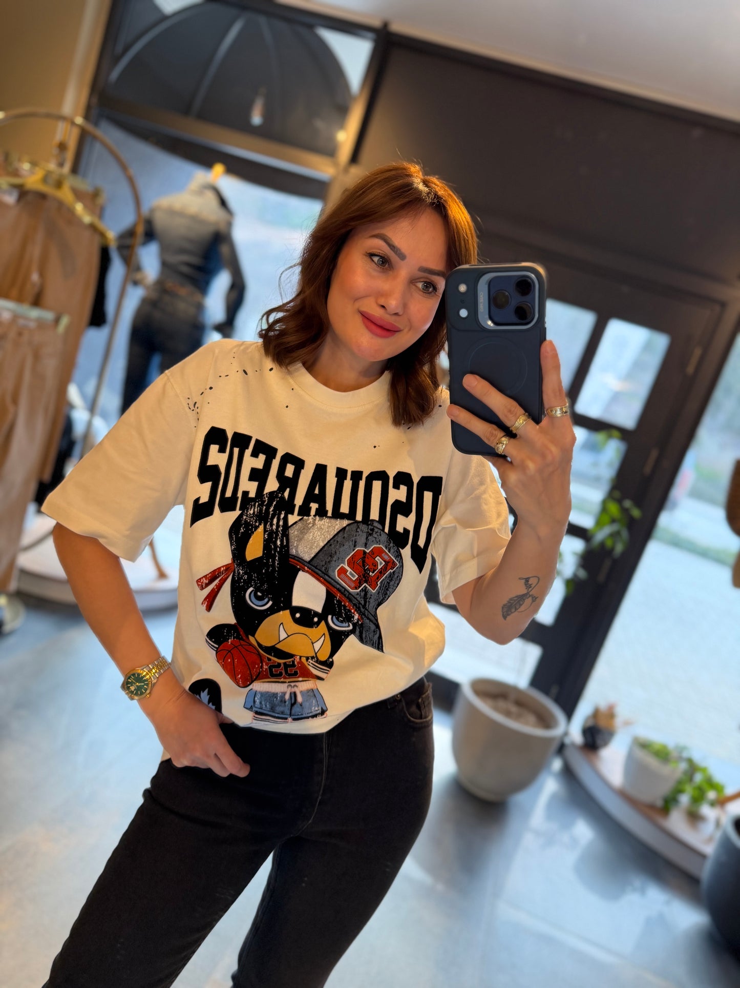 Ayhans Beyaz Unisex Pamuk T-Shirt