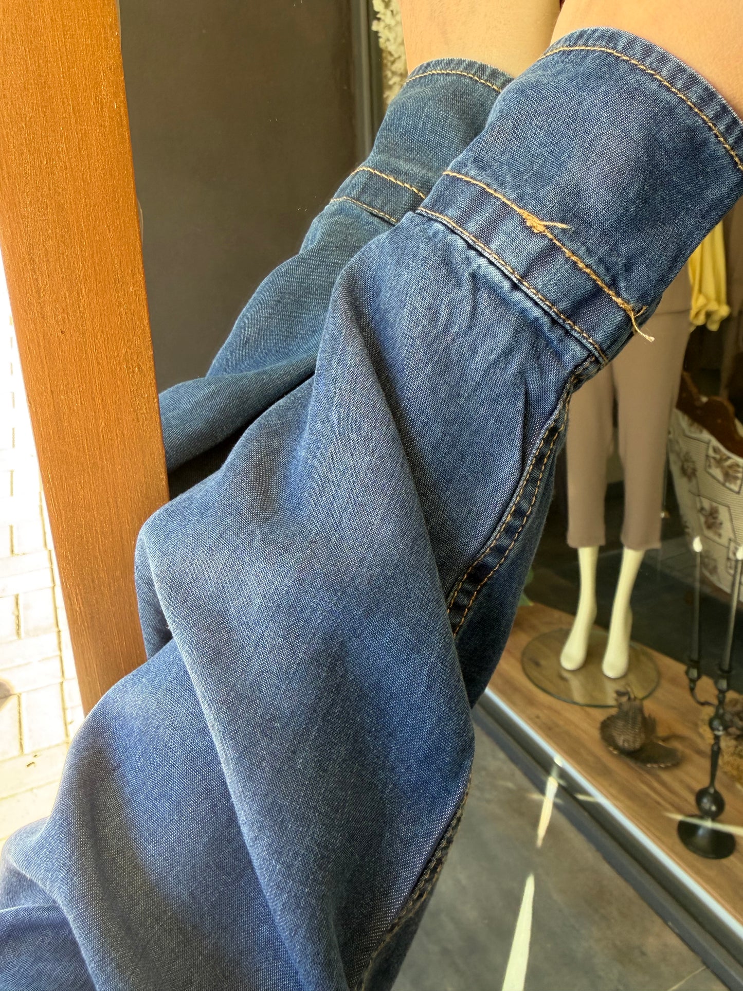 Milami Mavi Tensel Gömlek