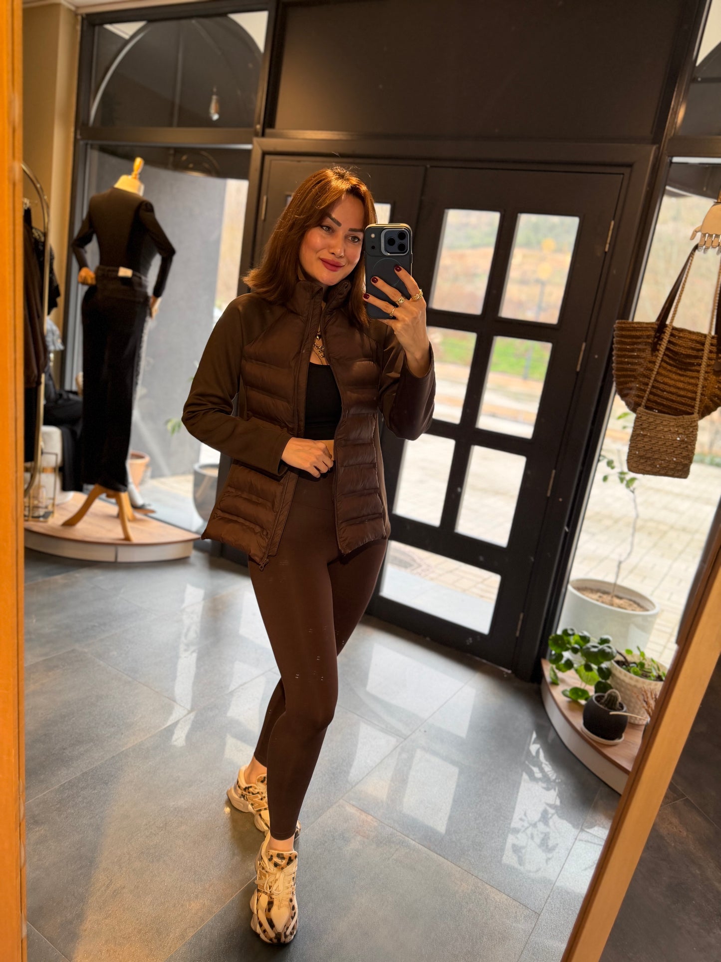 Spark Kahve Mont & Tayt Takım