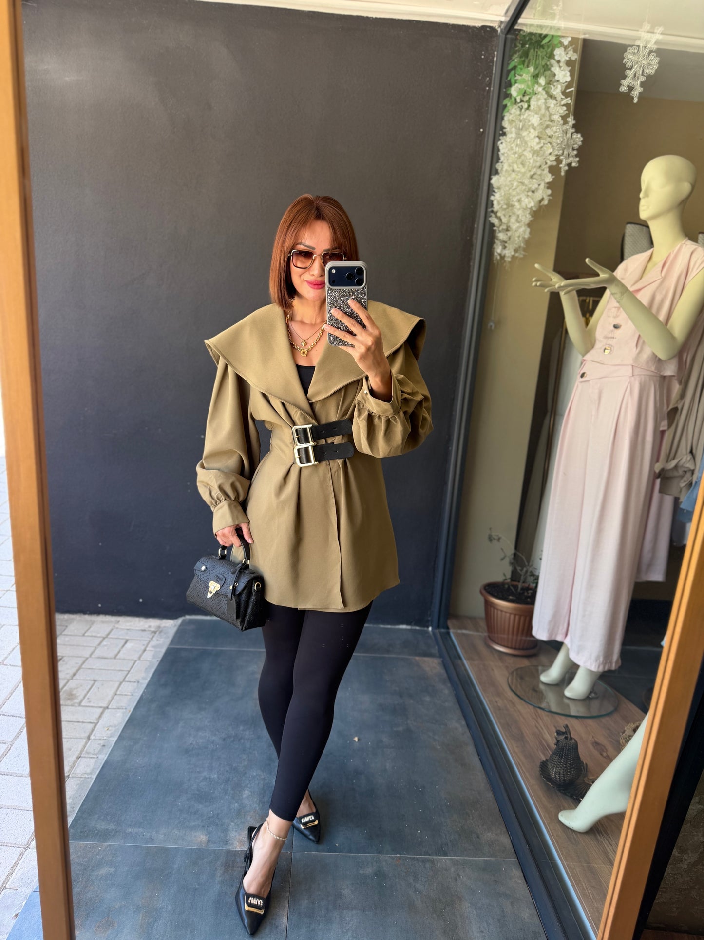 Almira Haki Trenchcoat