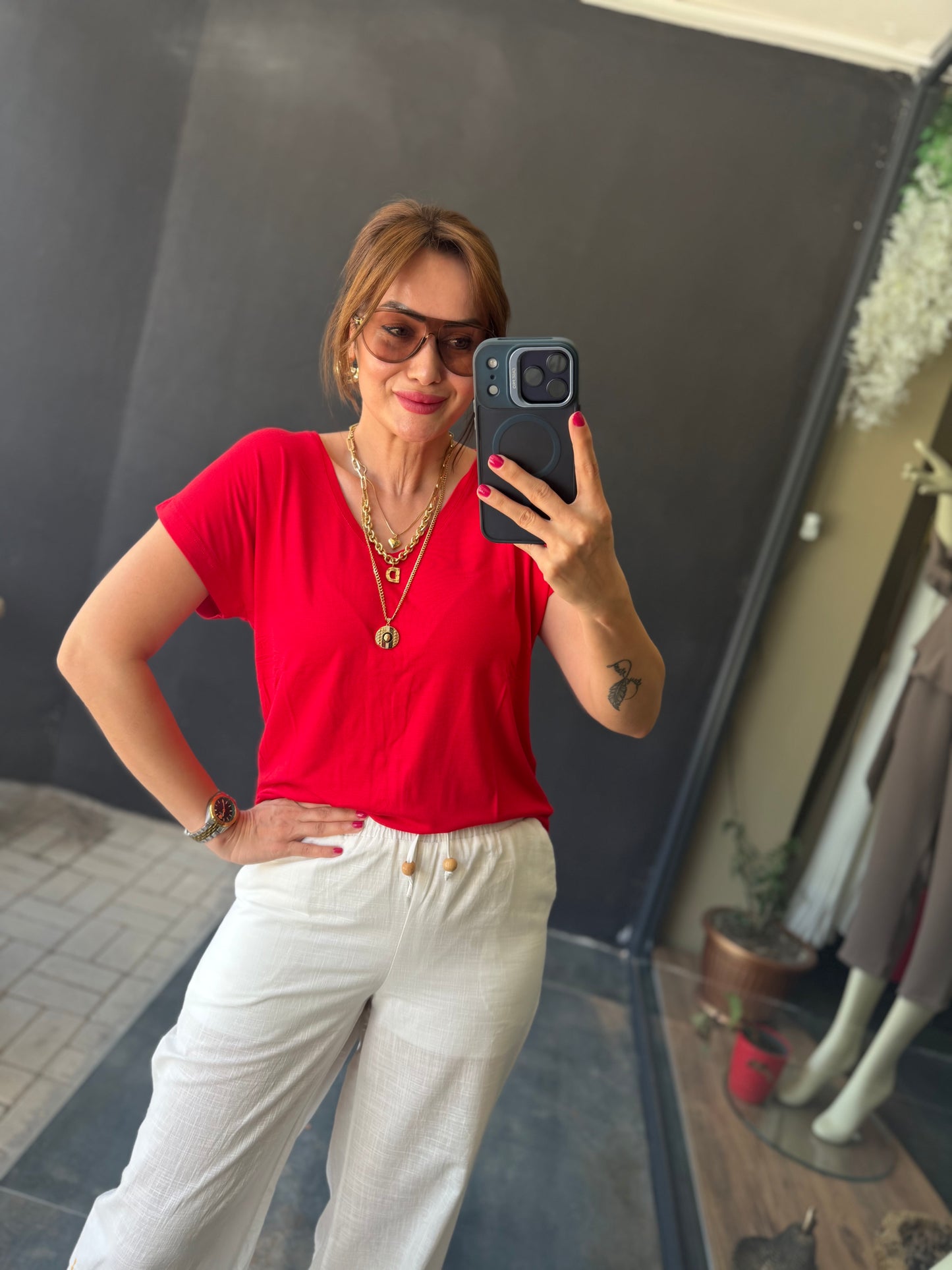 Nakış İşleme Pantolon & T-Shirt Takım