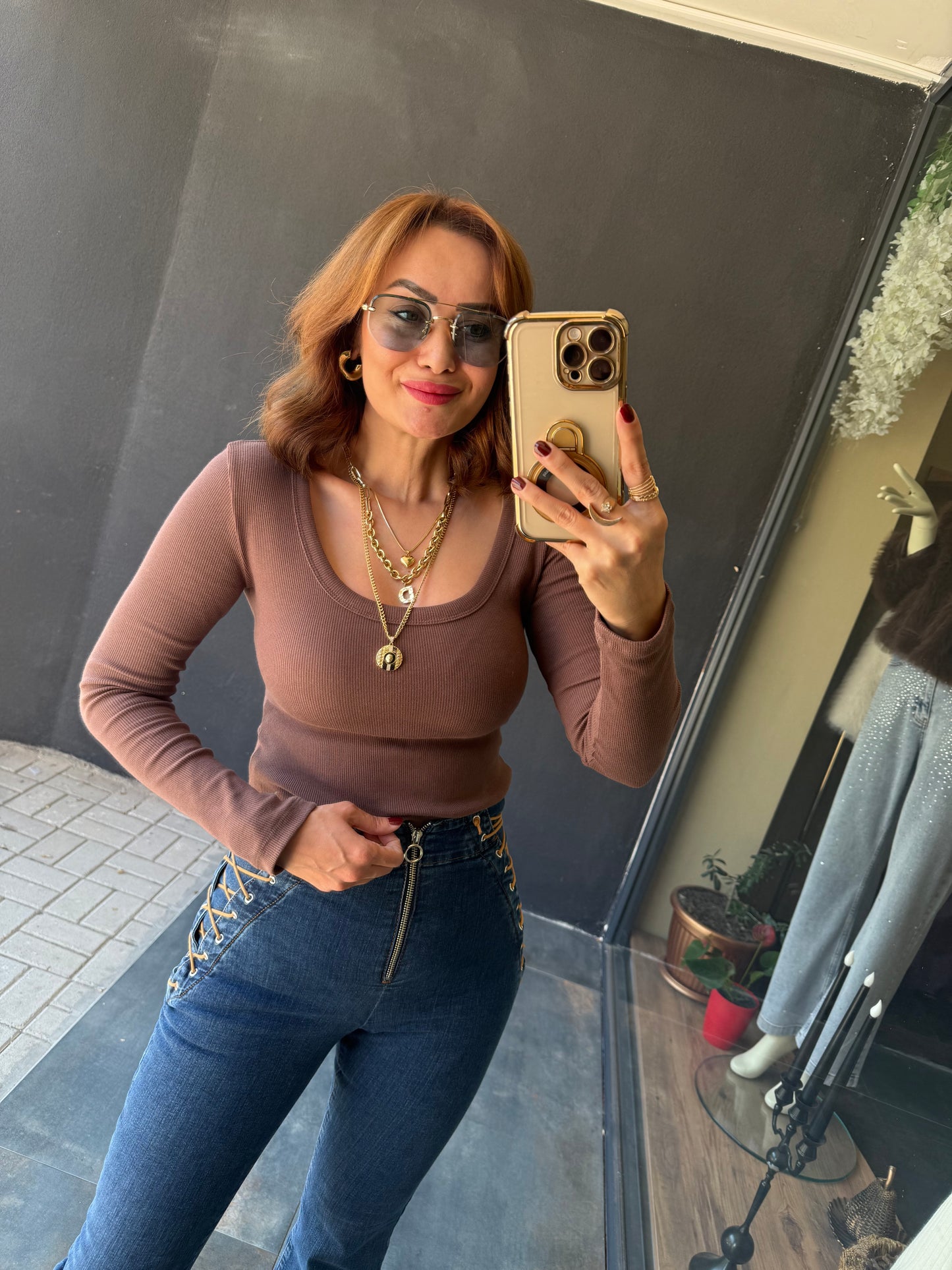 Hayko Kahve Basic Bluz