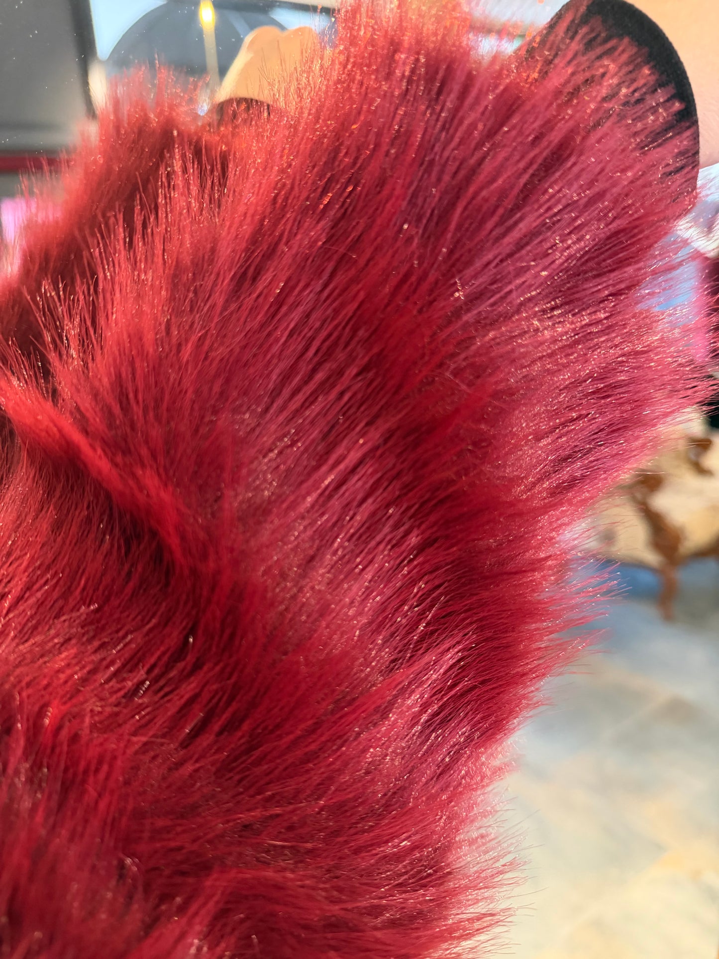 Nüans Bordo Astarlı Kürk