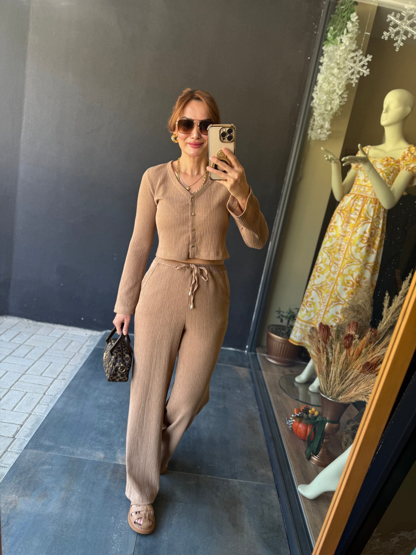 Gynamic Elit Örme Bej Takım