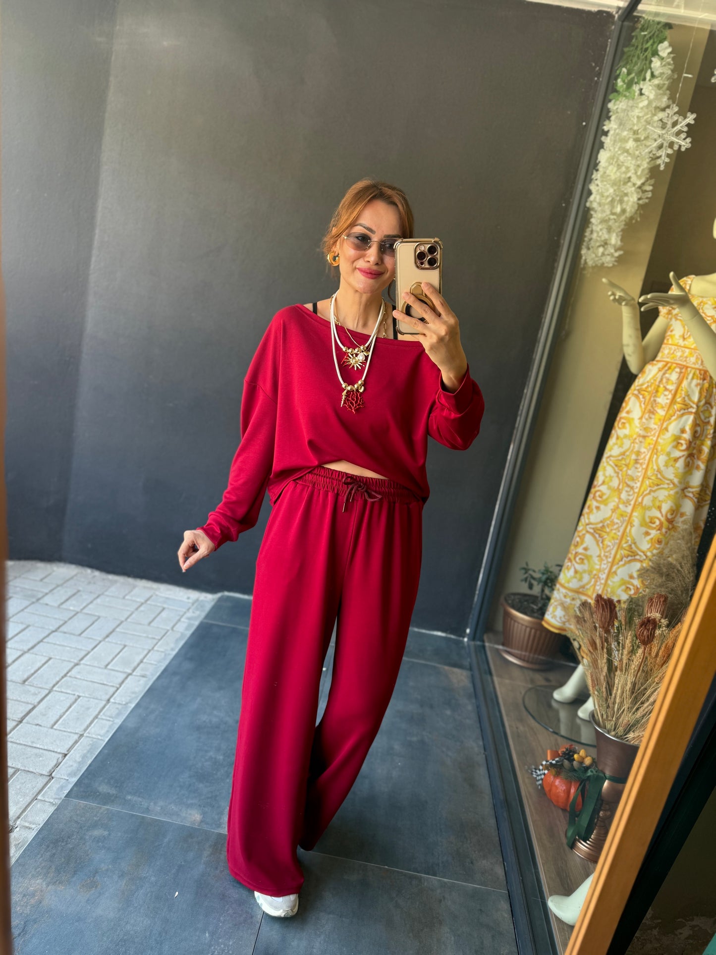 Latest Bordo Modal Takım