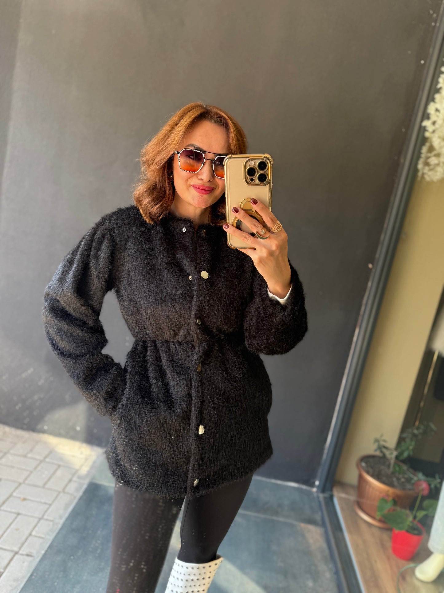 Paris Siyah Premium Kürk