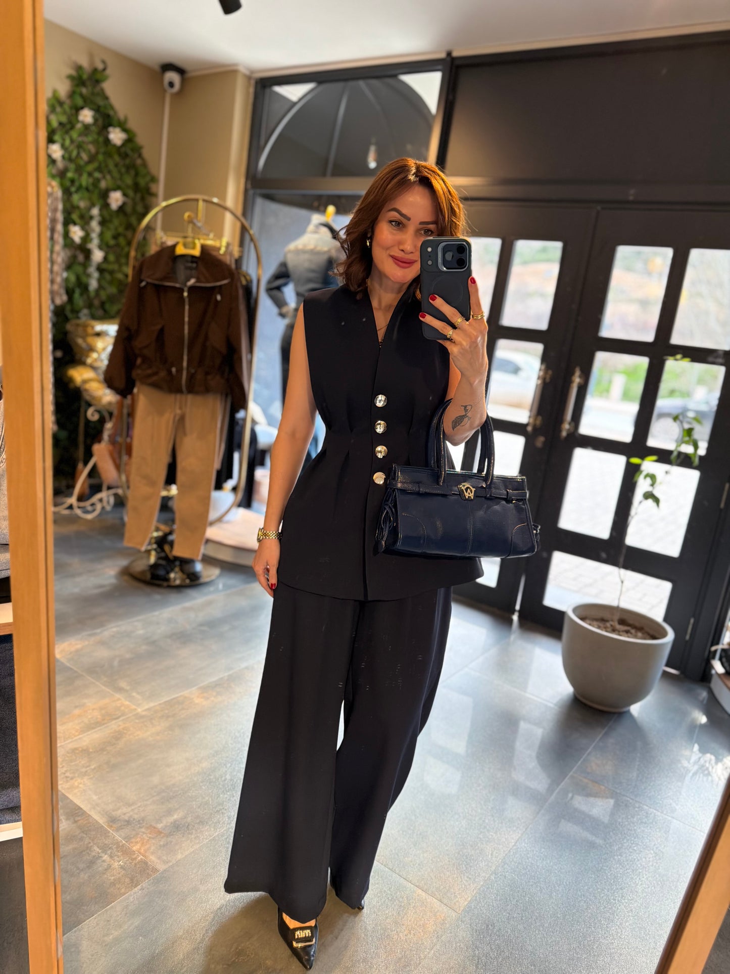 Newwel Lacivert Yelek & Pantolon Takım