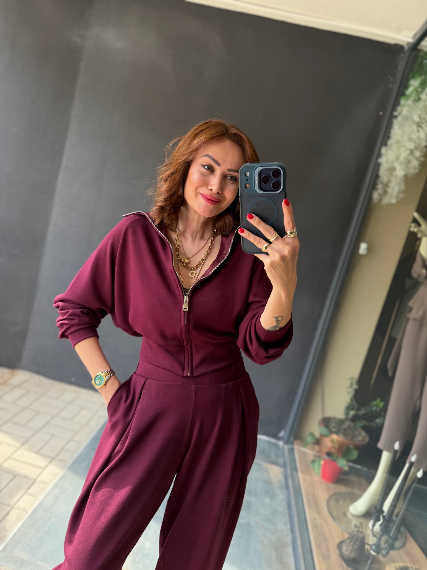 Gng Bordo Modal Takım