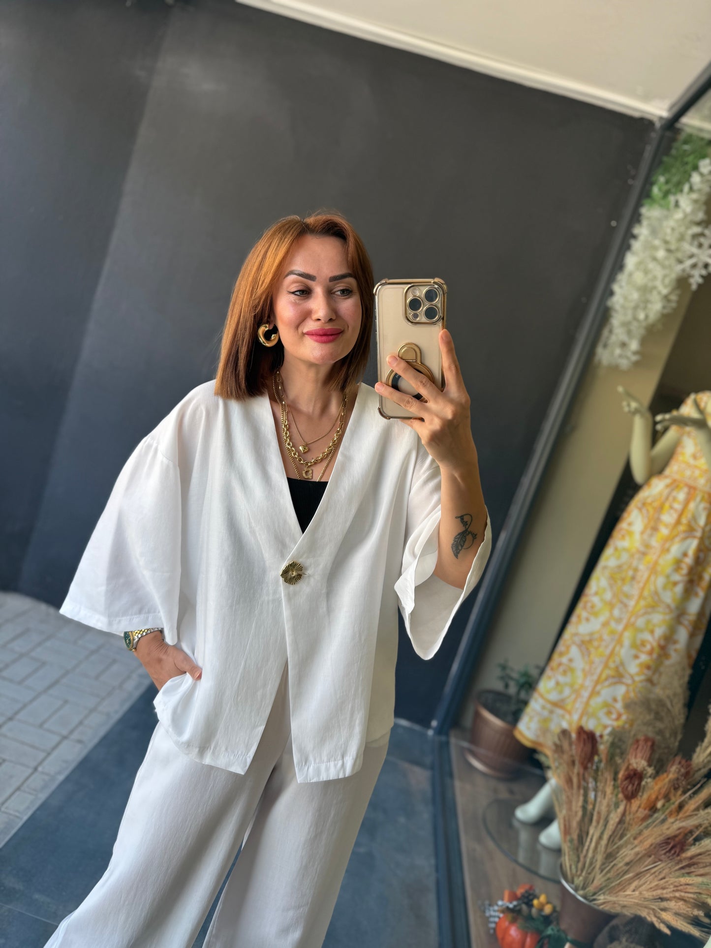 Ozyi Beyaz Tensel Takım