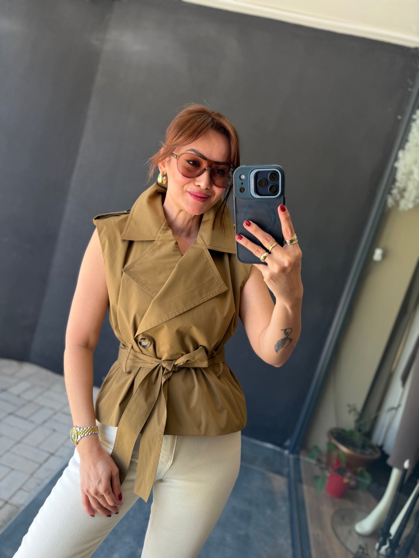 Darty Yeşil Kuşaklı Yelek