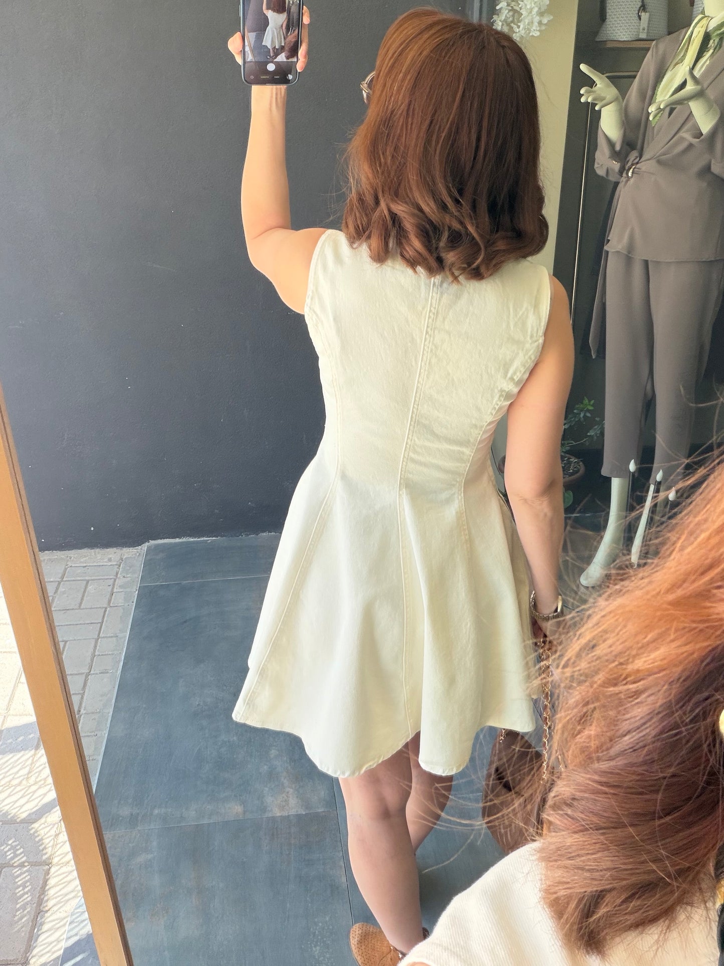 Sezi Bej Jean Mini Elbise