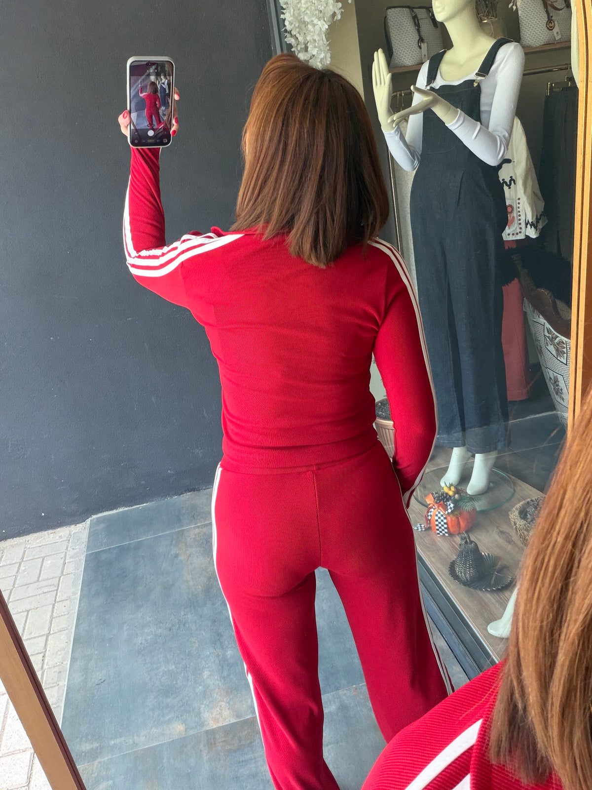 Quik Kırmızı Fitilli Spor Takımm
