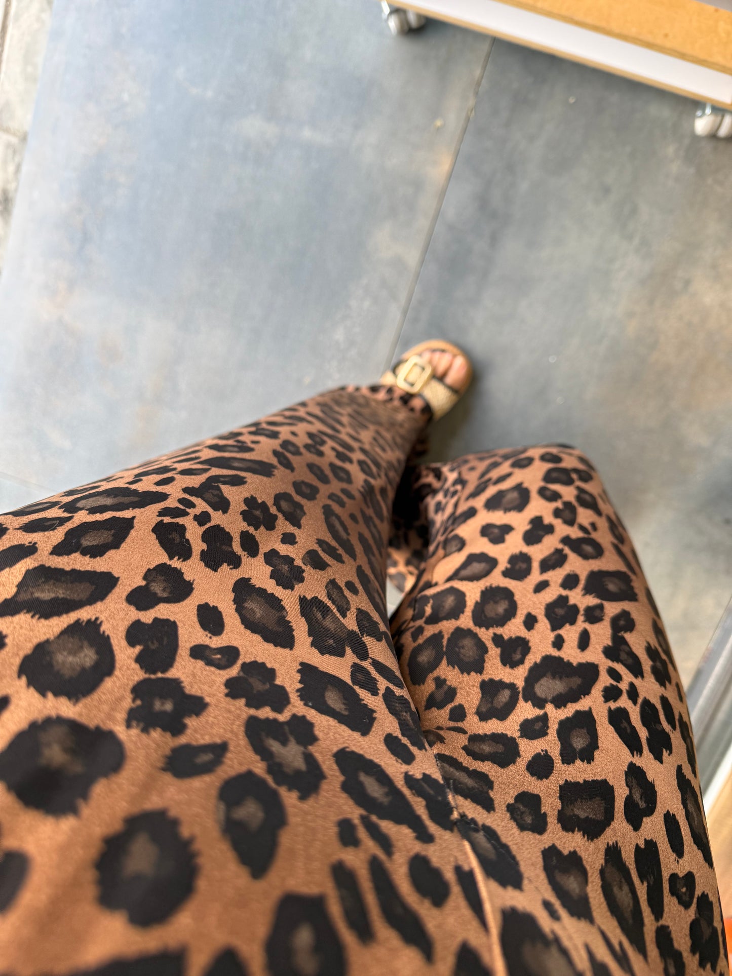 Virna Kahve Leopar Pantolon