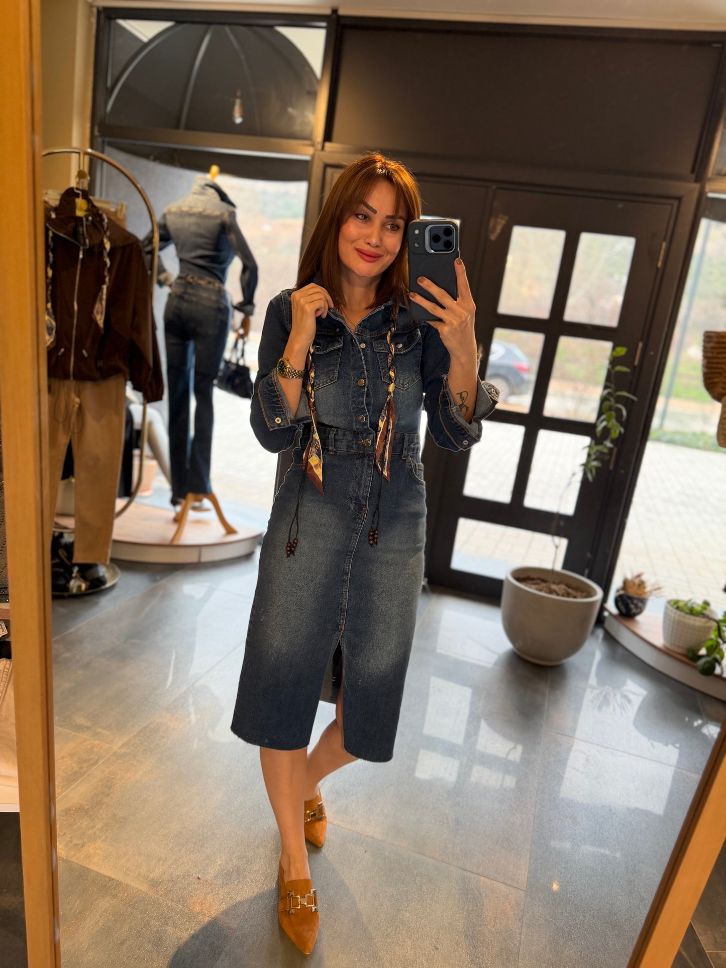 Mua Midi Boy Jean Elbise