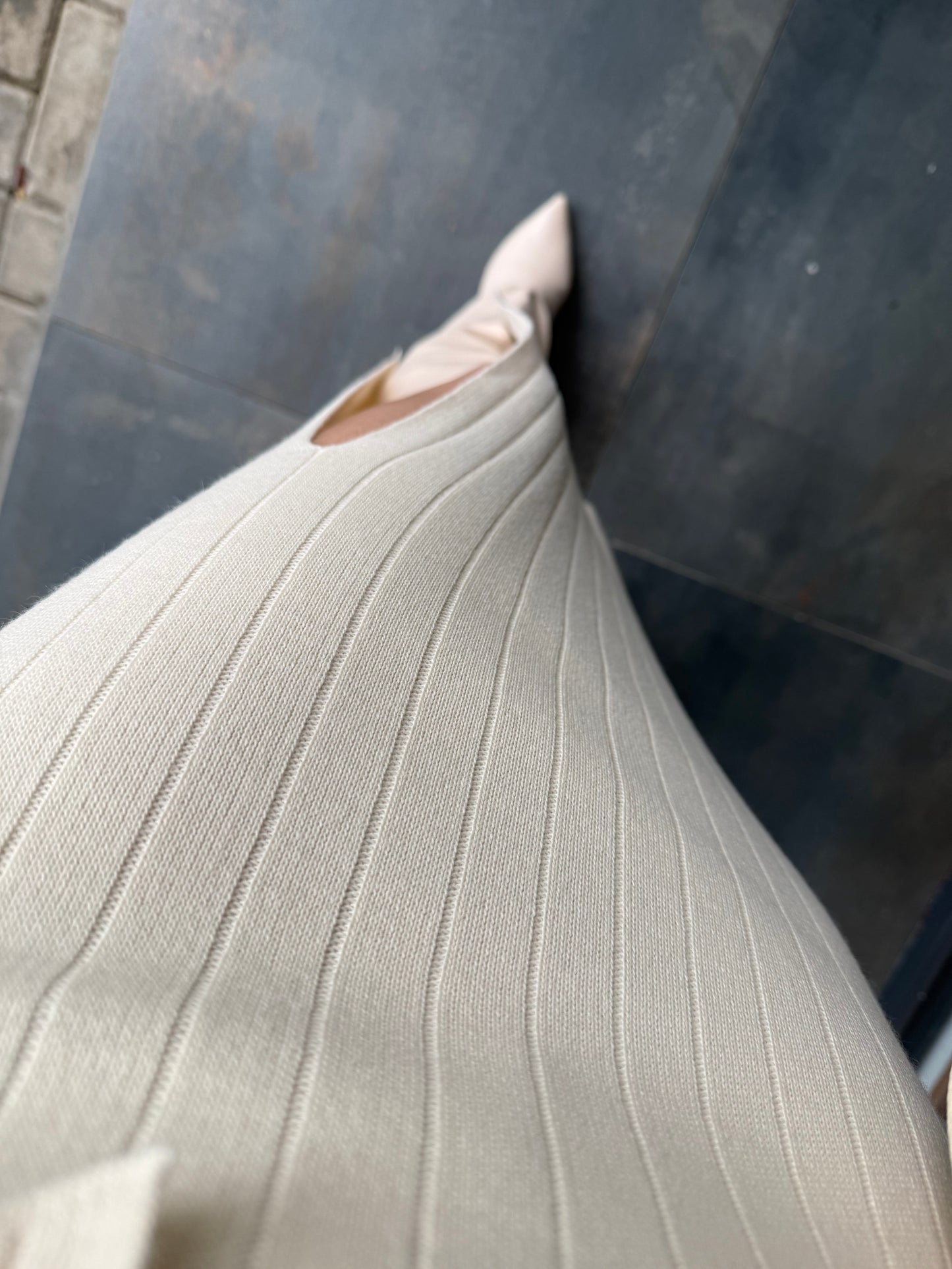 Tria Bej Triko Etek & Bluz Takım