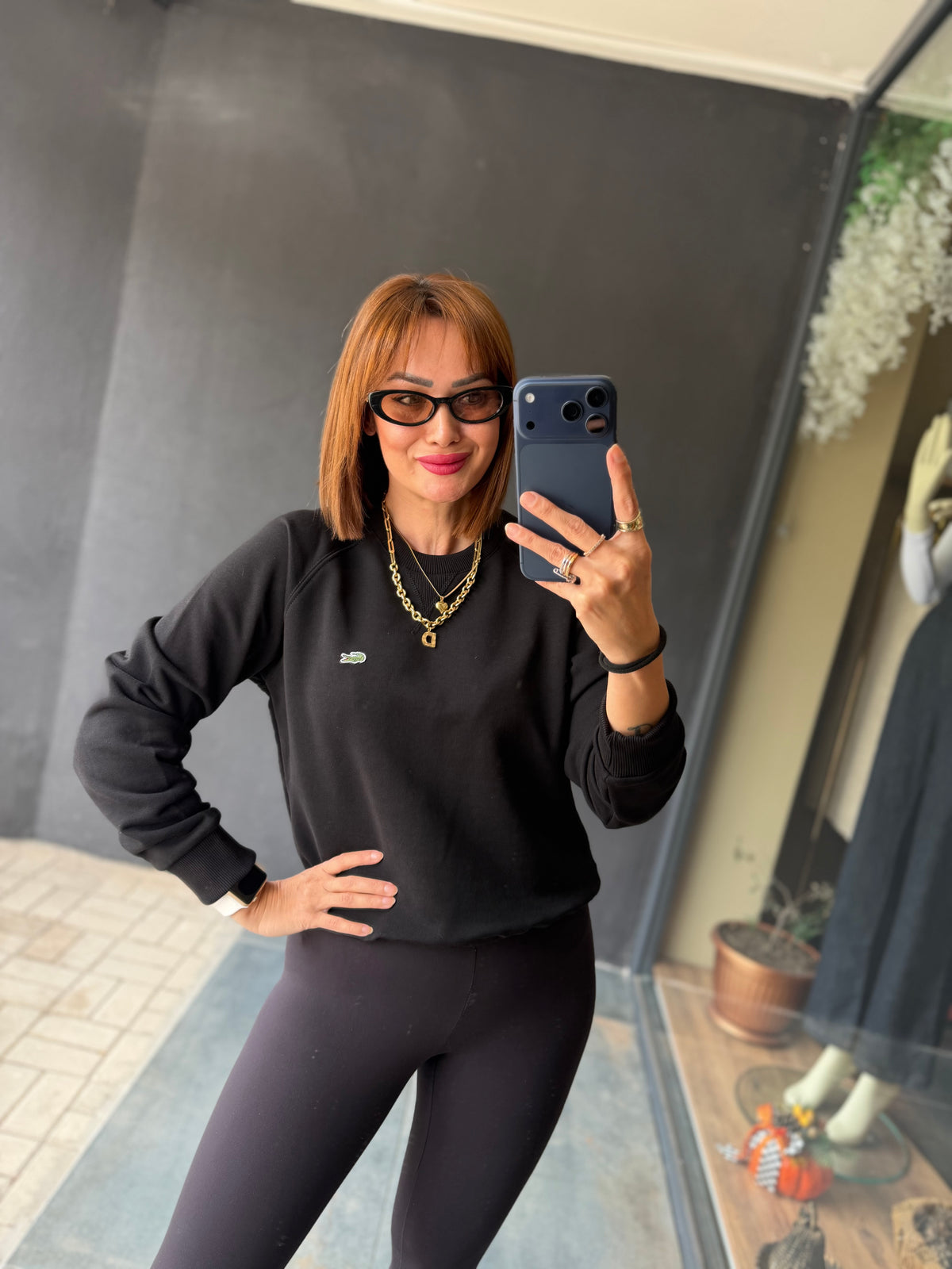 Aspen Siyah Spor Sweat