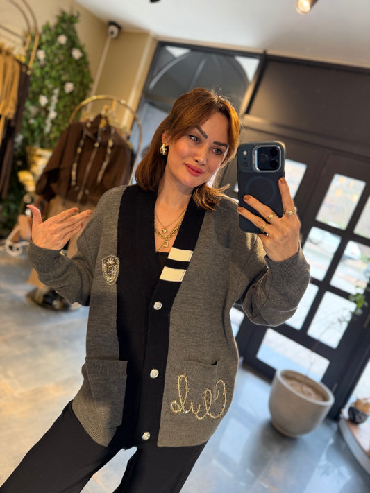 Virgin Gri Elit Triko Hırka