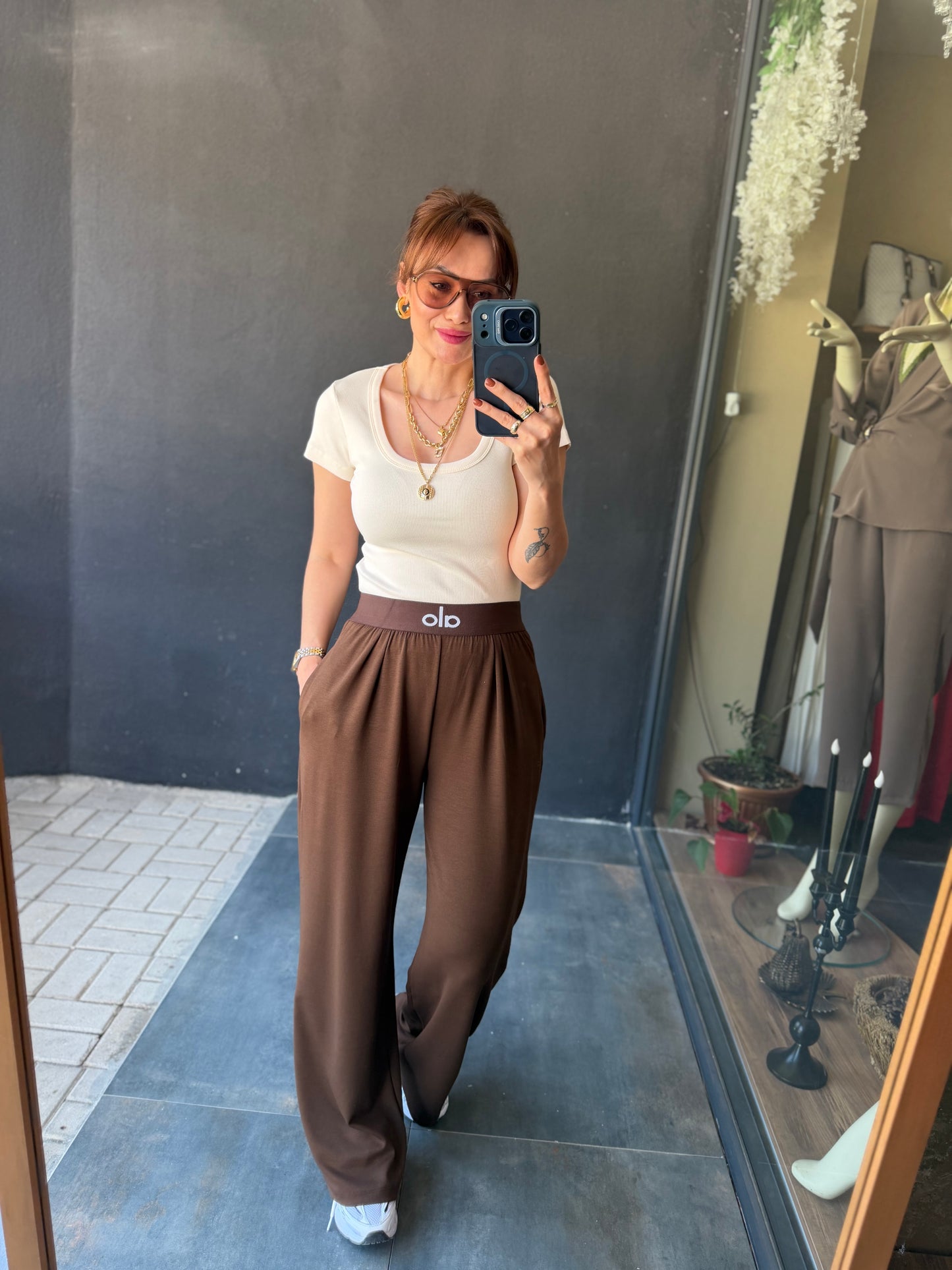 Dumpi Kahve Modal Spor Pantolon