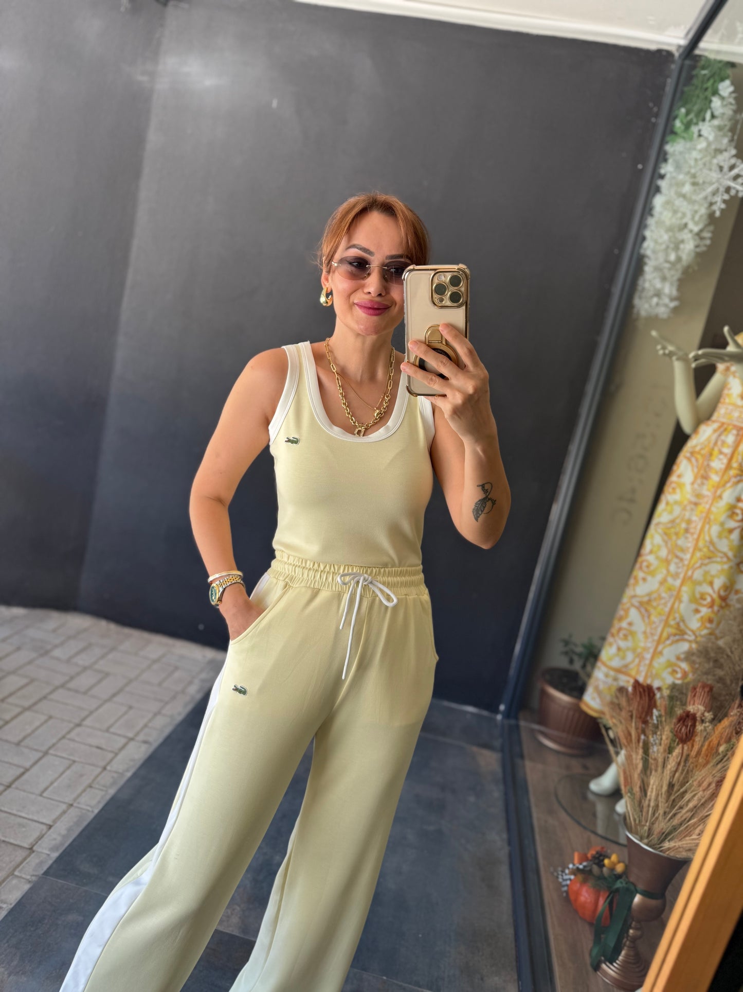 Laxet Sarı Modal Eşofman Takımı