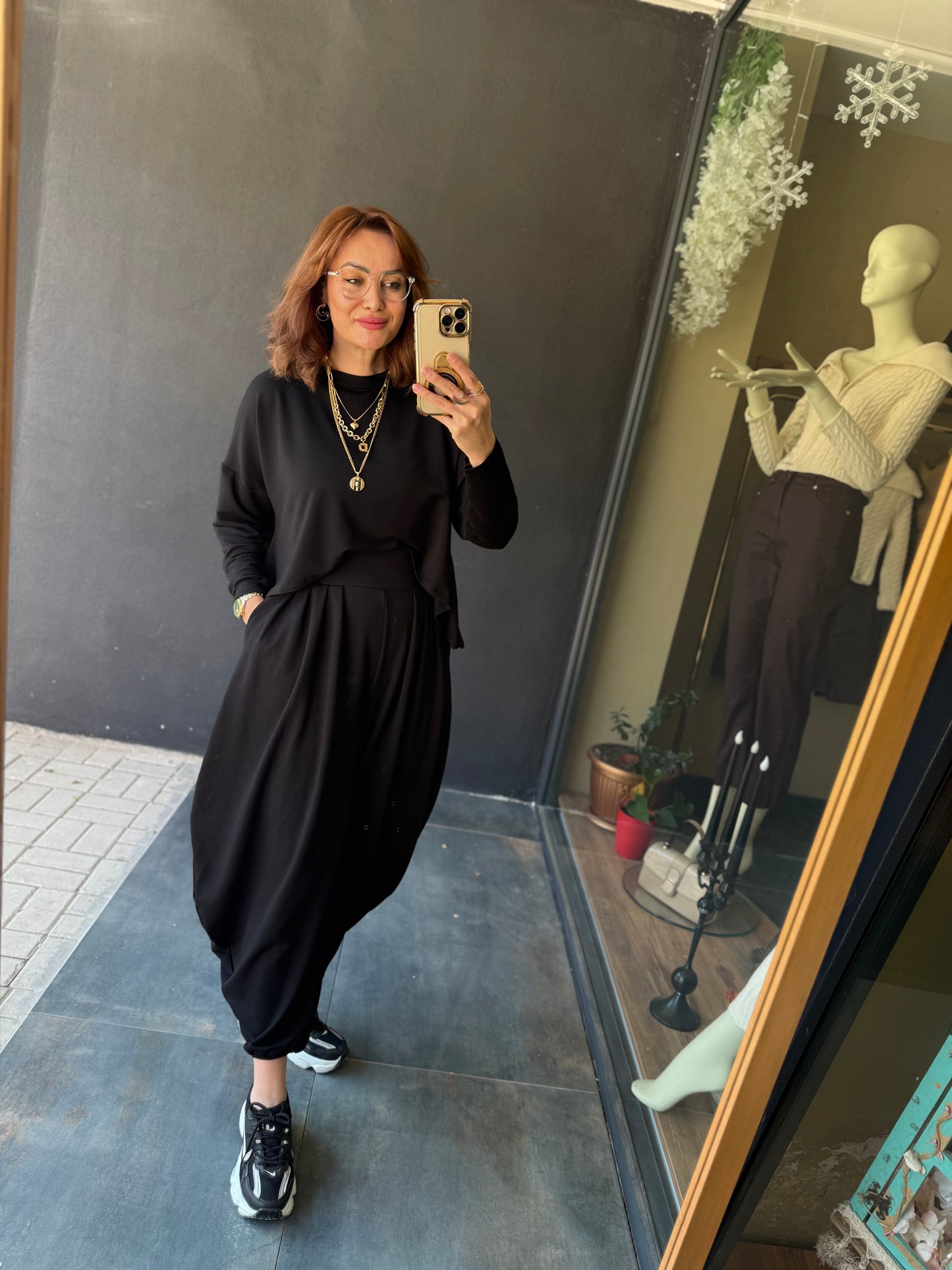 Modal Siyah Harem Takım