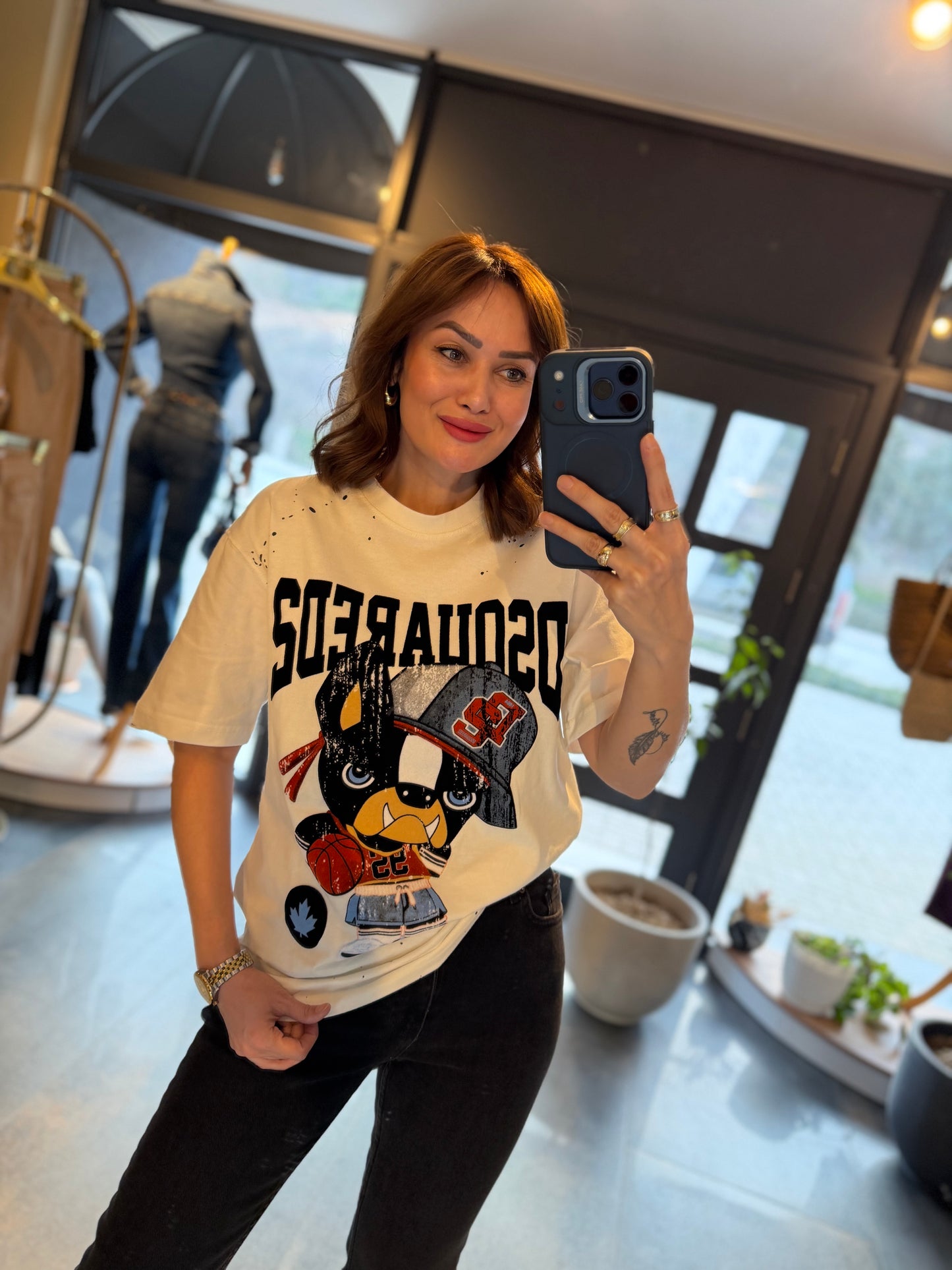 Ayhans Beyaz Unisex Pamuk T-Shirt