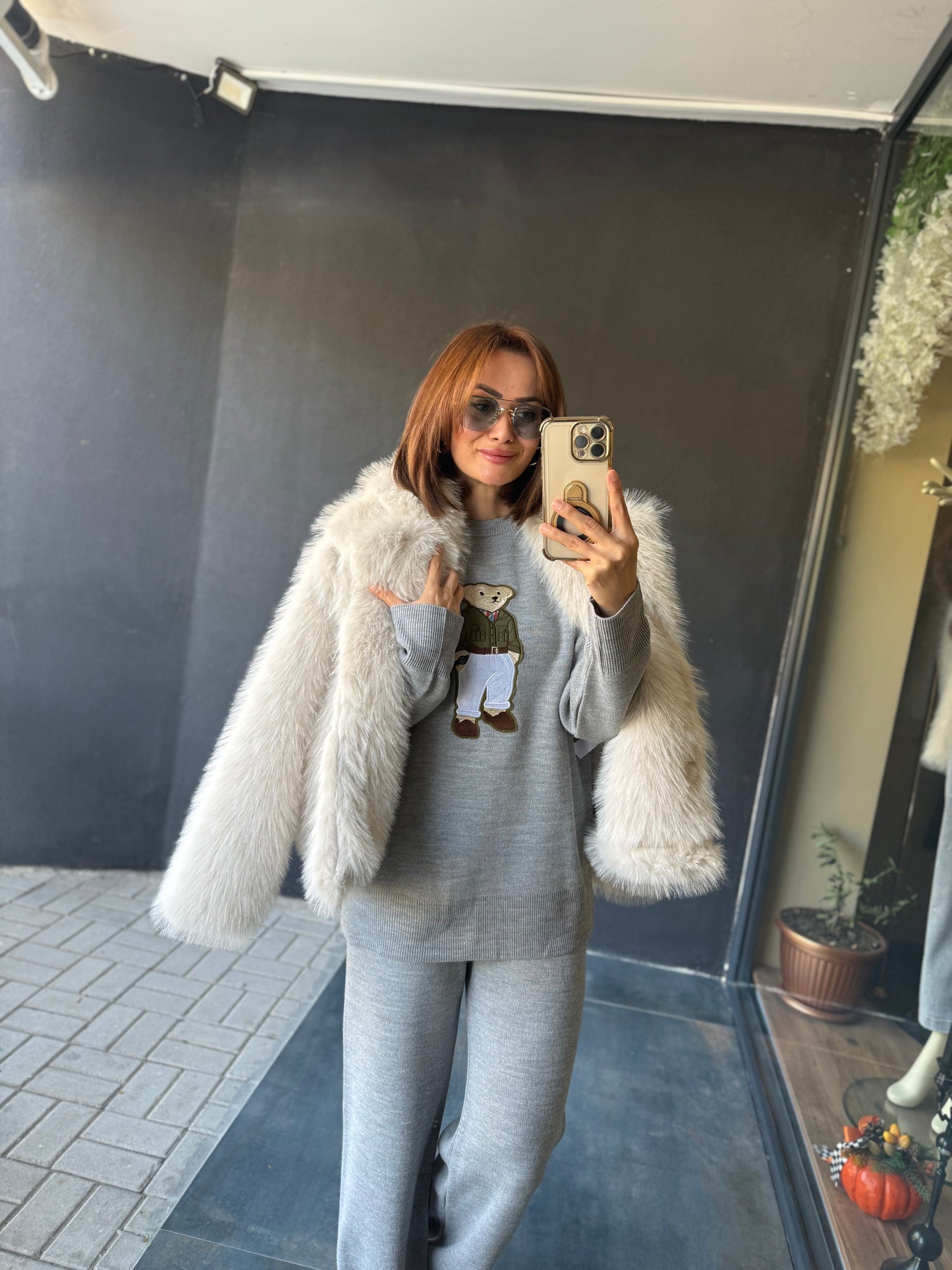 Tablo Bej Luxury Kürk