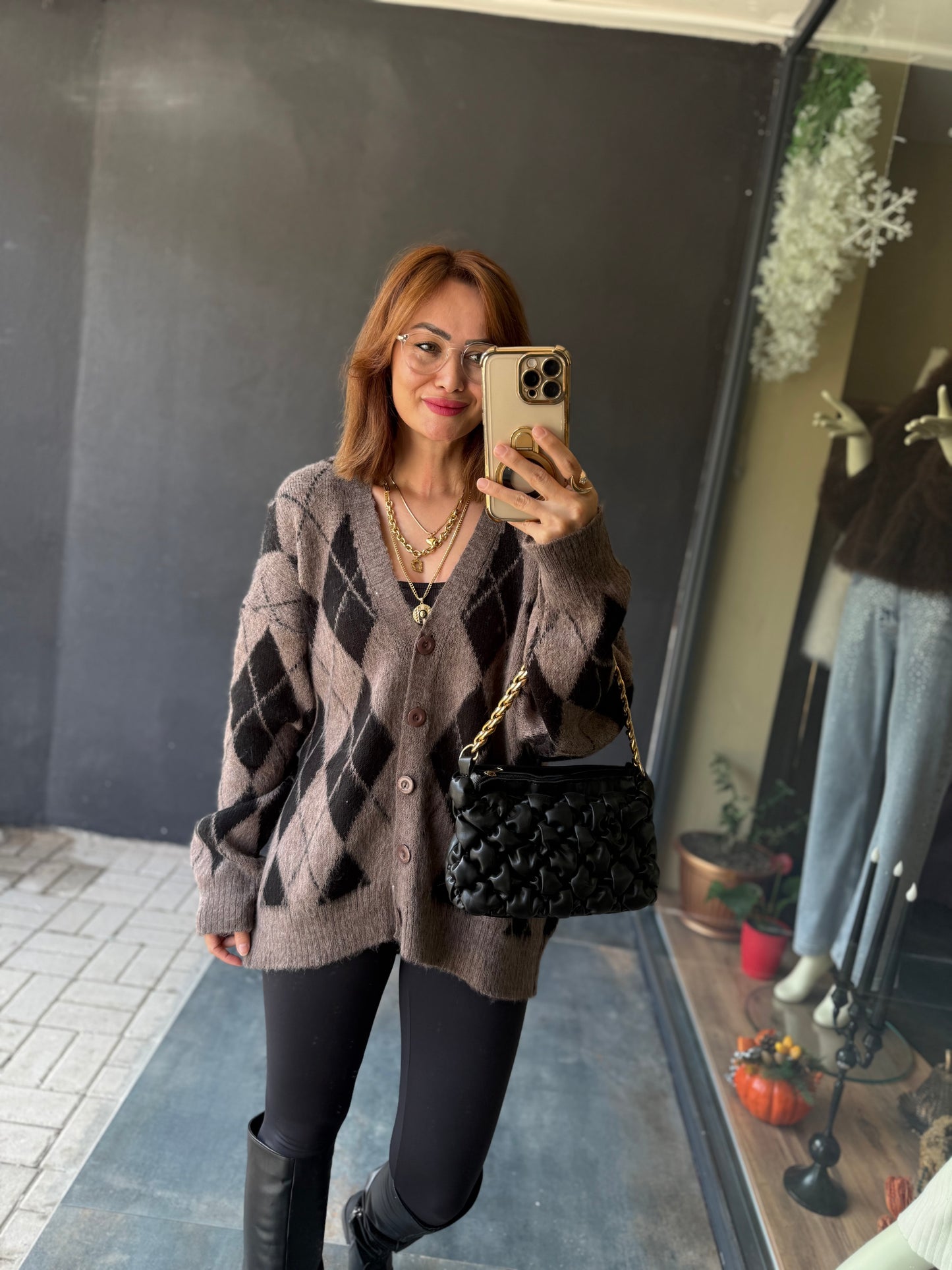 Ruzy Kahve Kaşmir Hırka