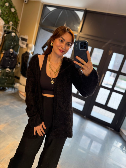 Karnaval Siyah Yumoş Hırka