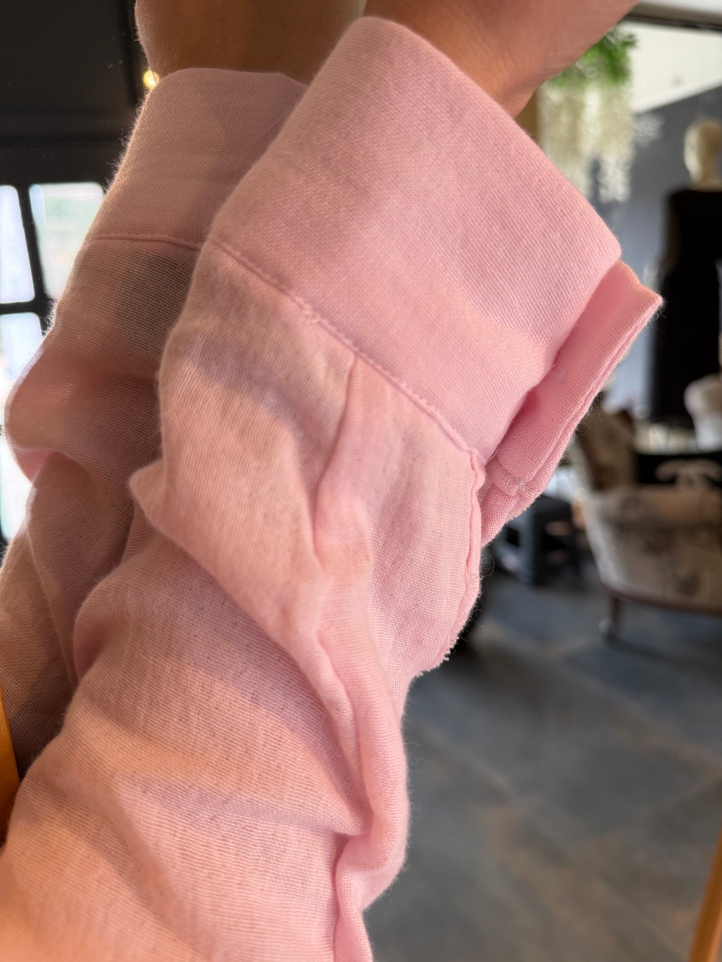 Rent Pembe Müslin Gömlek