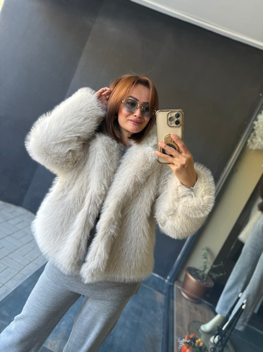 Tablo Bej Luxury Kürk