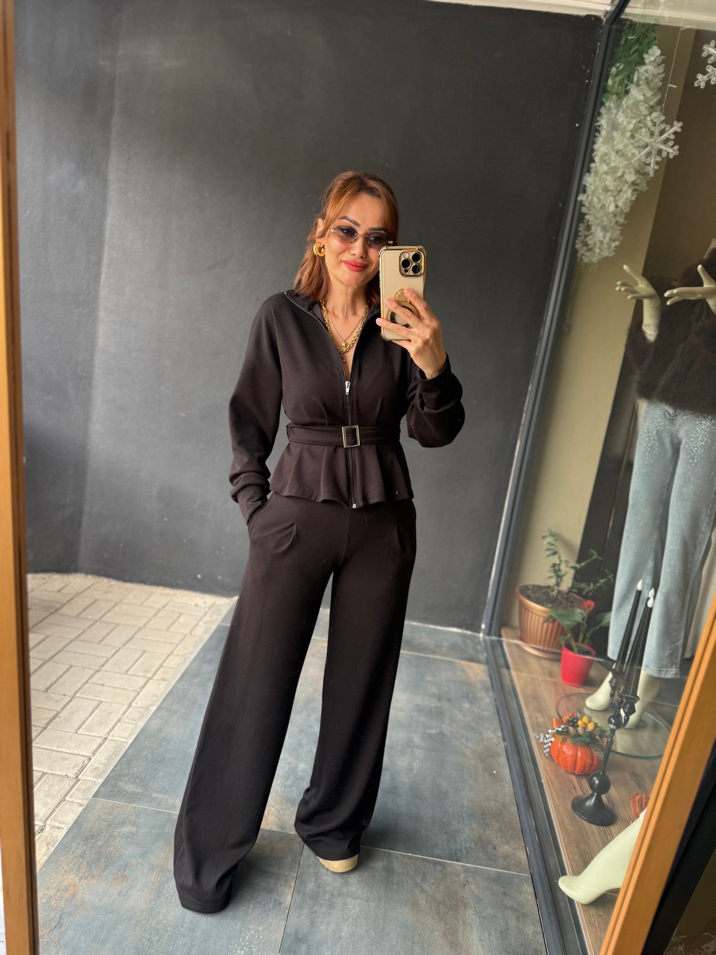 Semy Siyah Kemerli Modal Takım