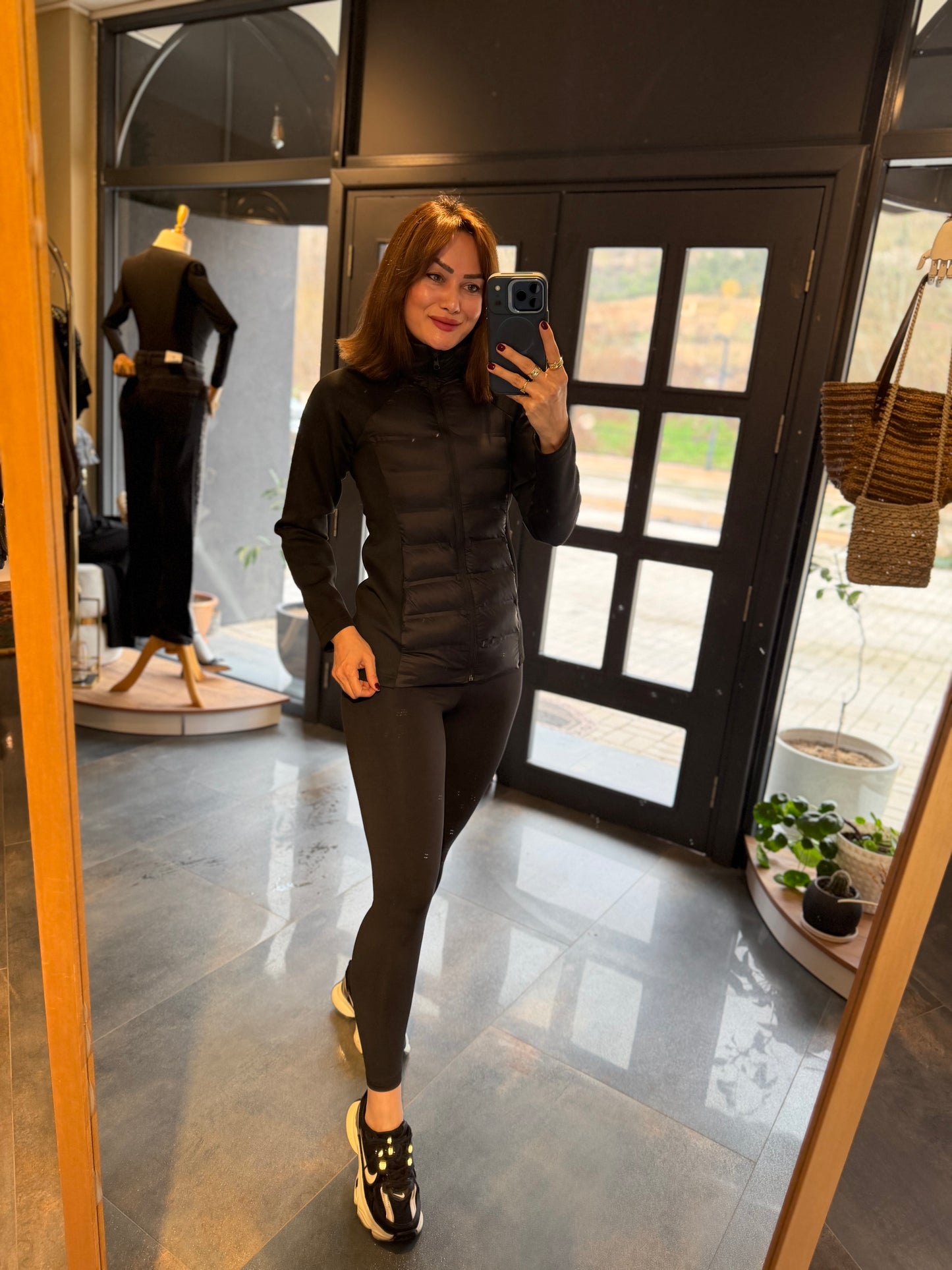 Spark Siyah Mont & Tayt Takım