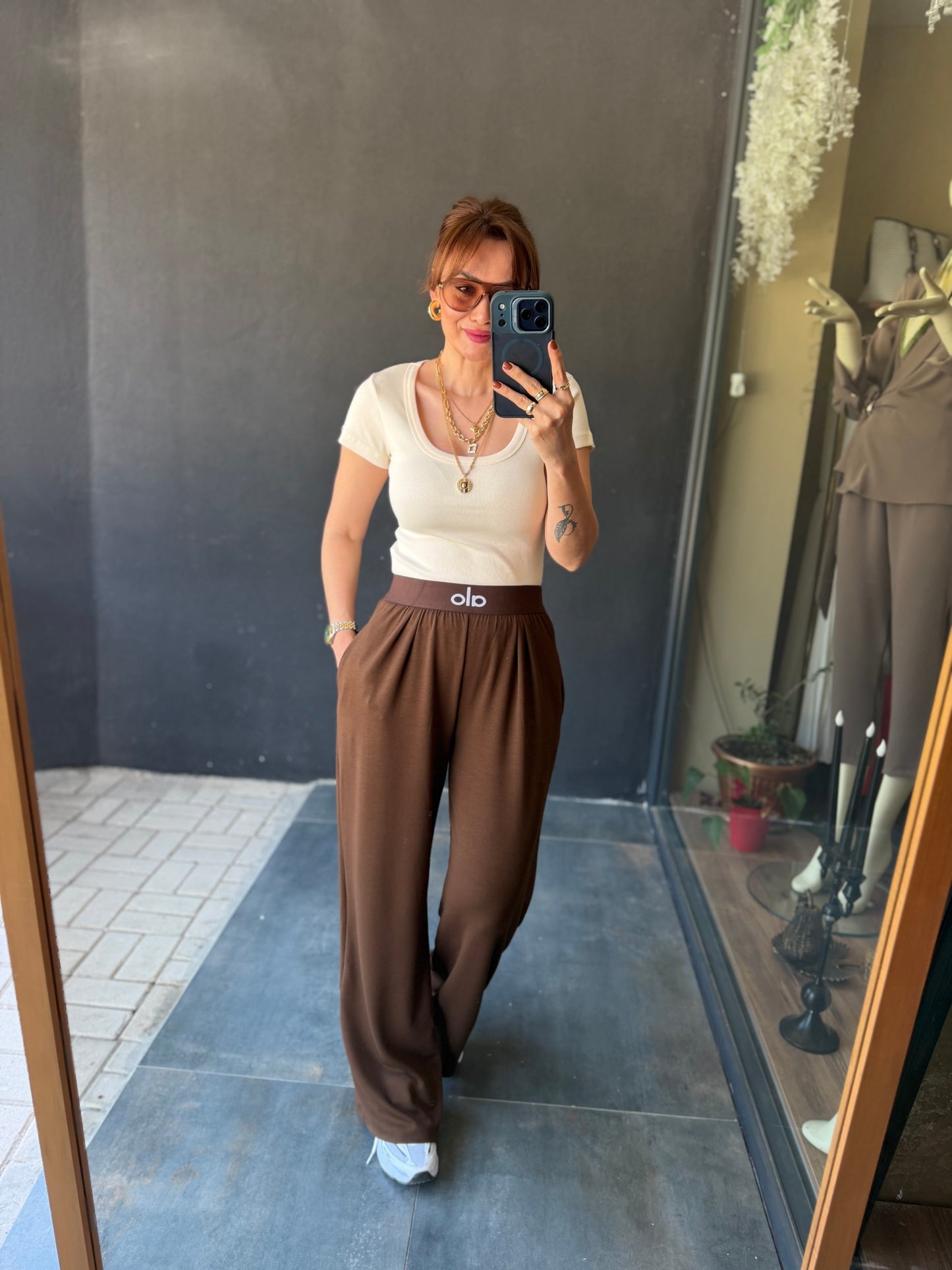 Dumpi Kahve Modal Spor Pantolon