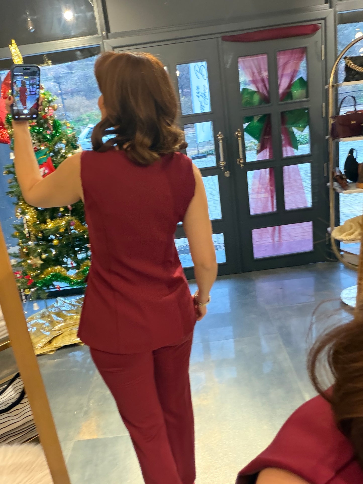 Lingo Bordo Yelek & Pantolon Takım