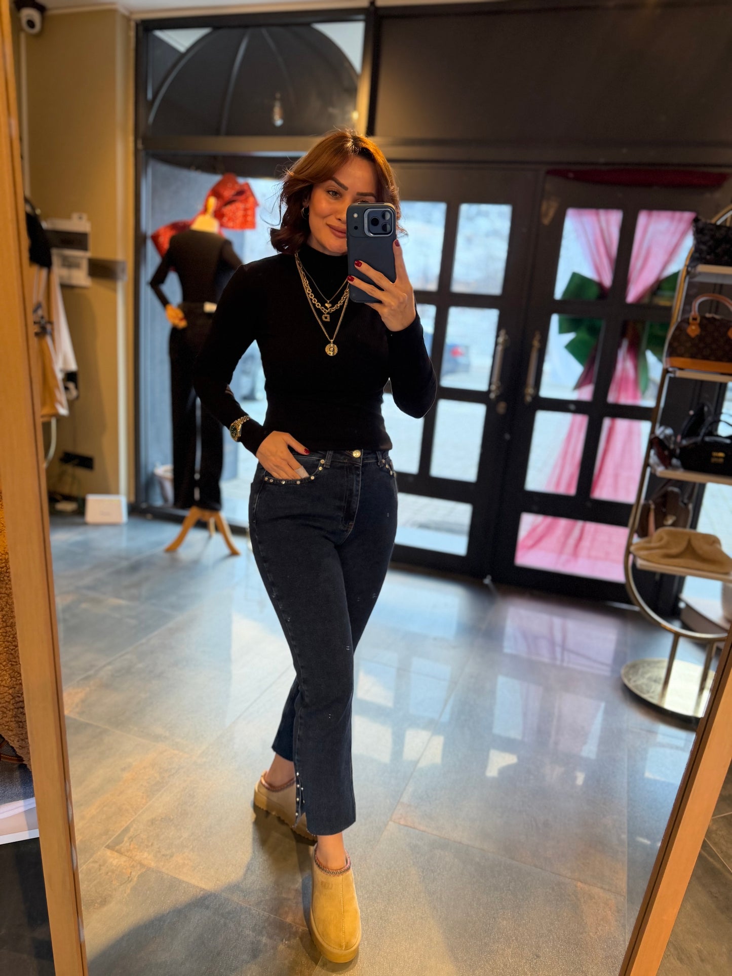 Mysecret Siyah Yarım Balıkçı Body