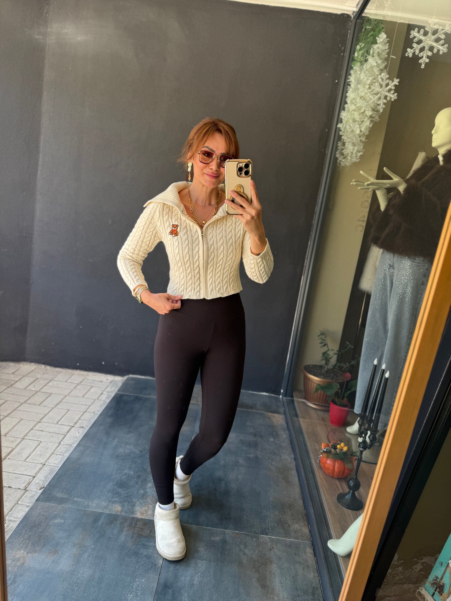 İkonic Bej Teddy Hırka